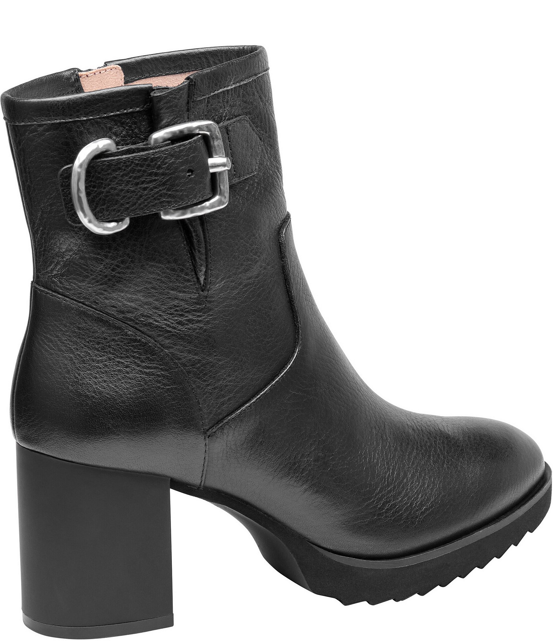 Johnston & Murphy Women's Izzie Waterproof Leather Buckle Booties