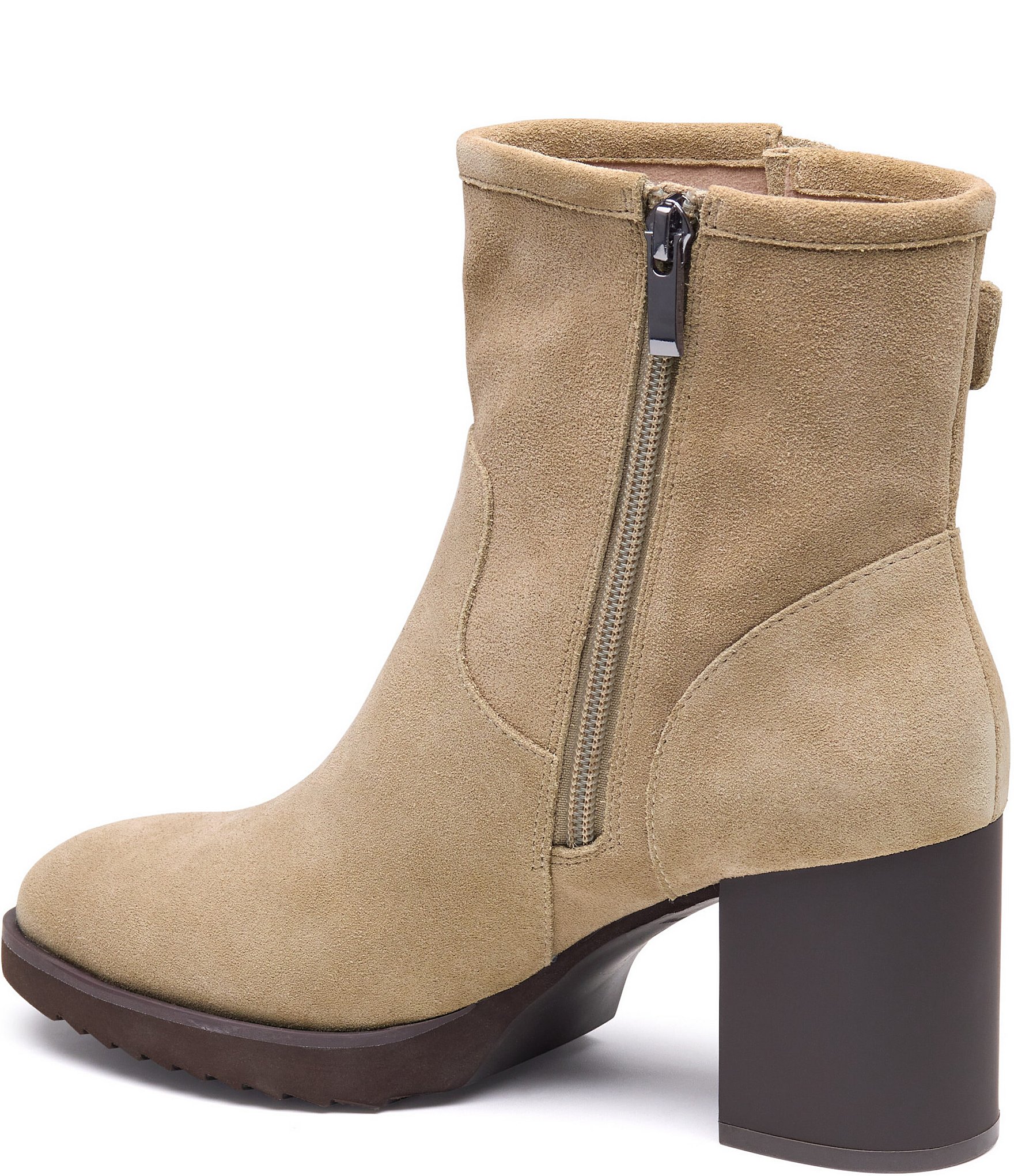 Johnston & Murphy Women's Izzie Waterproof Suede Buckle Booties