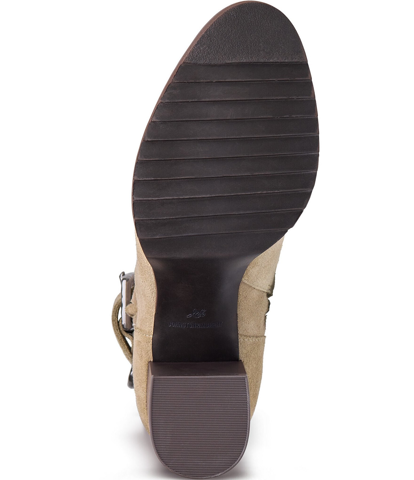 Johnston & Murphy Women's Izzie Waterproof Suede Buckle Booties