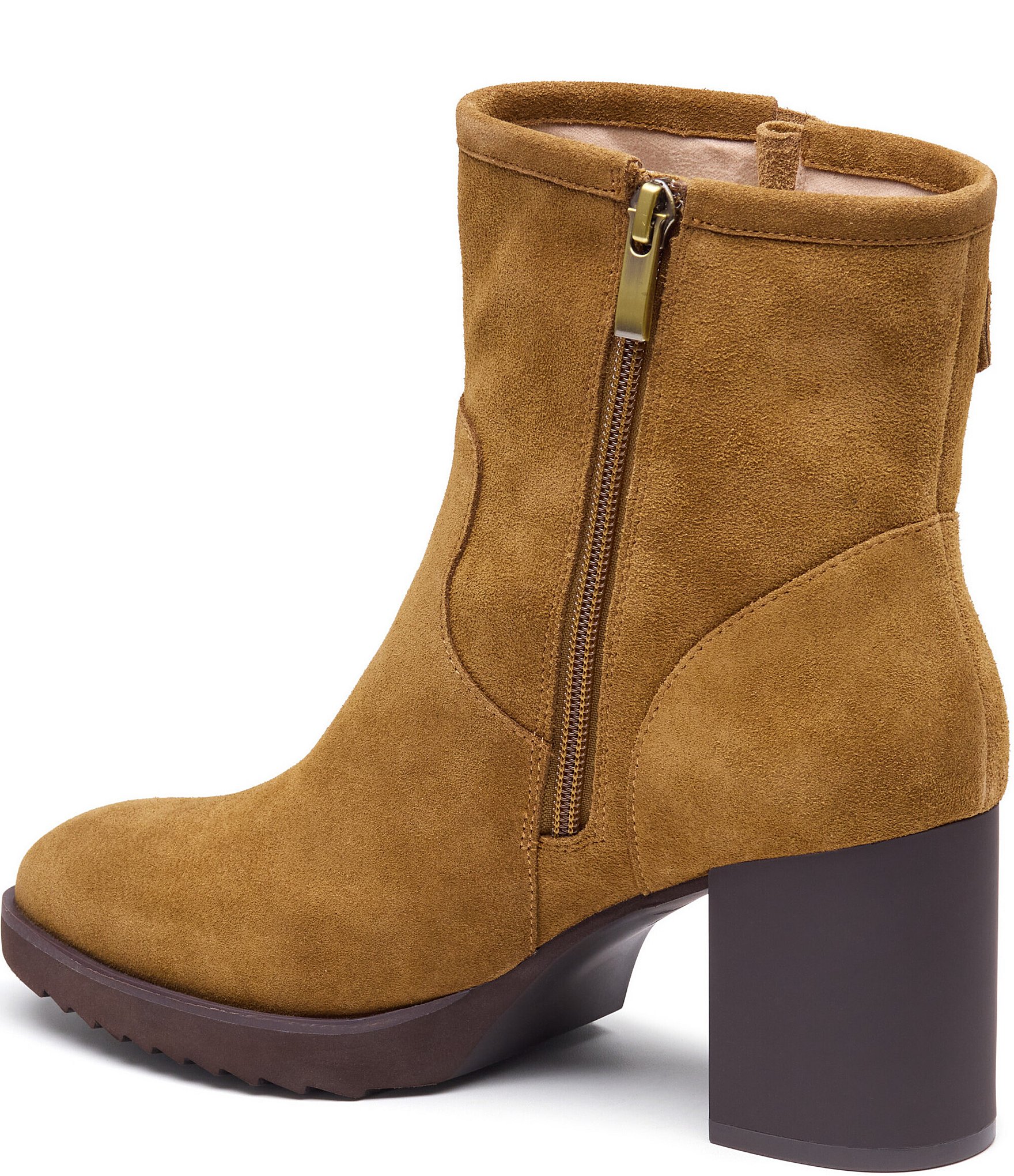 Johnston & Murphy Women's Izzie Waterproof Suede Buckle Booties