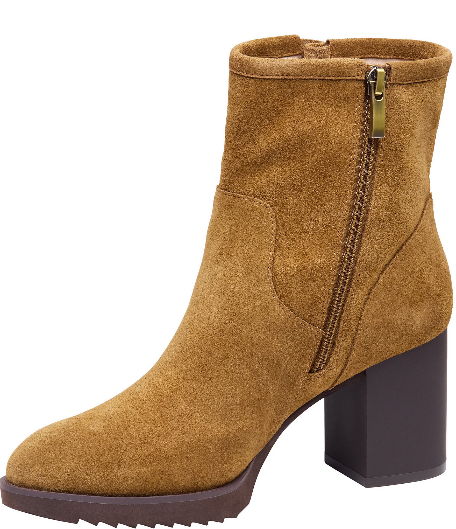 Johnston & Murphy Women's Izzie Waterproof Suede Buckle Booties