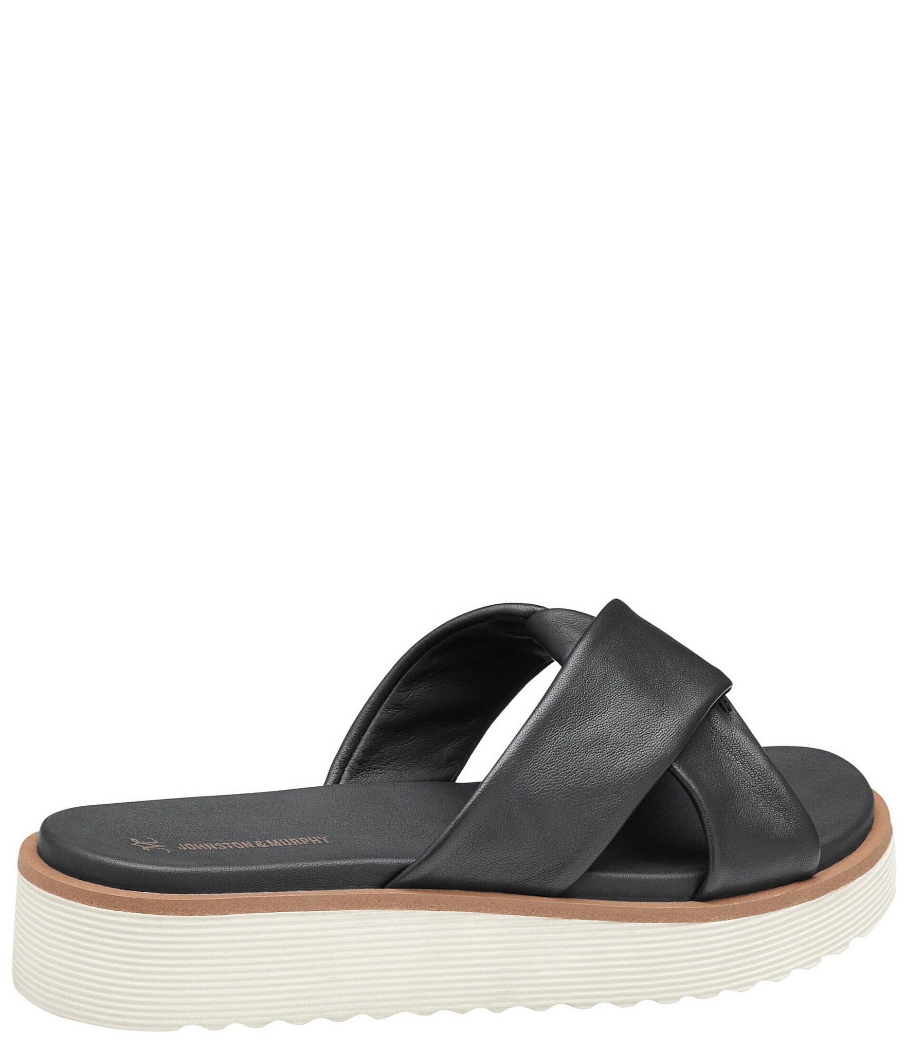 Johnston & Murphy Women's Mitzi Knotted Platform Slide Sandals