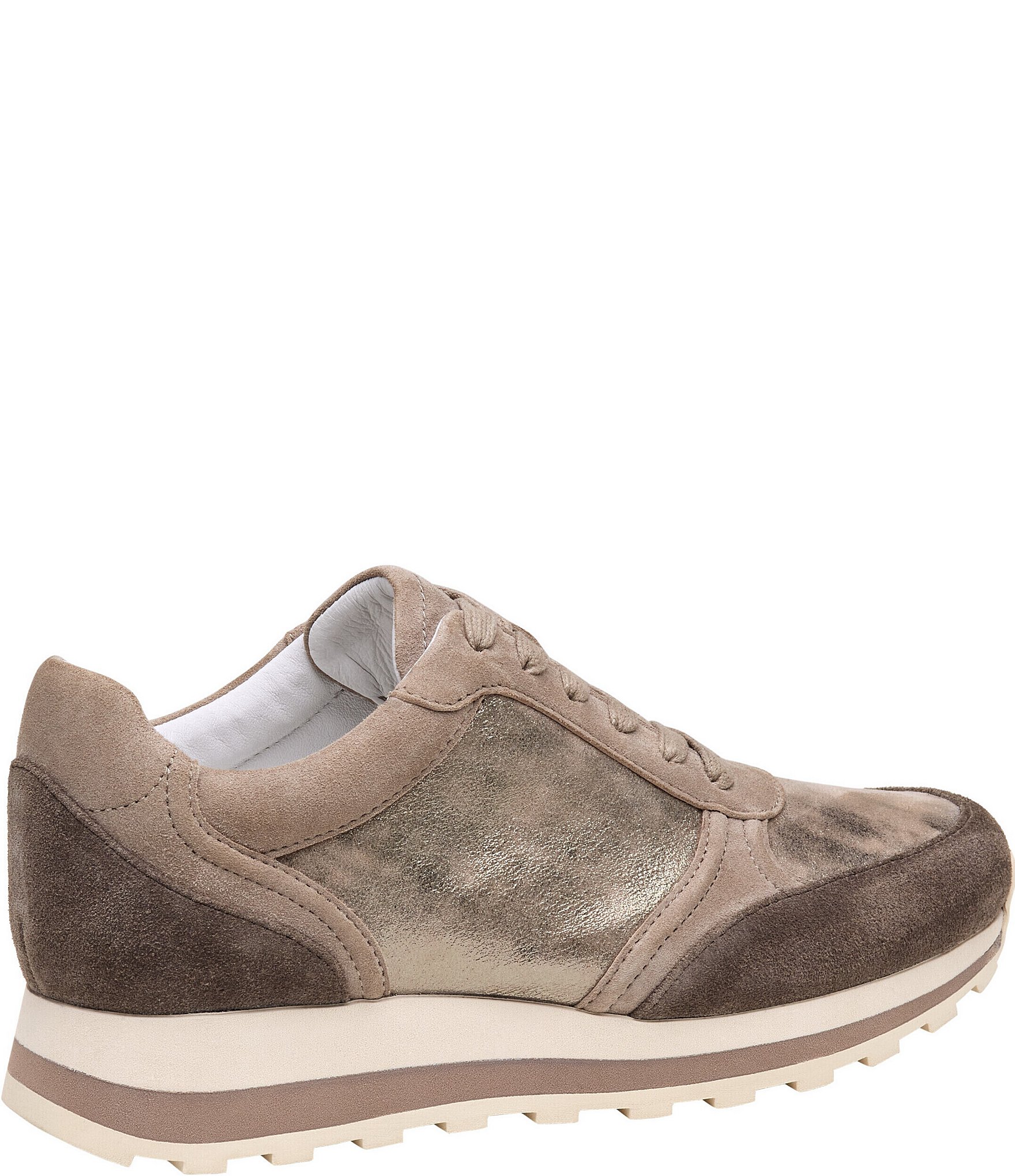 Johnston & Murphy Women's Piper T-Toe Metallic Suede Sneakers