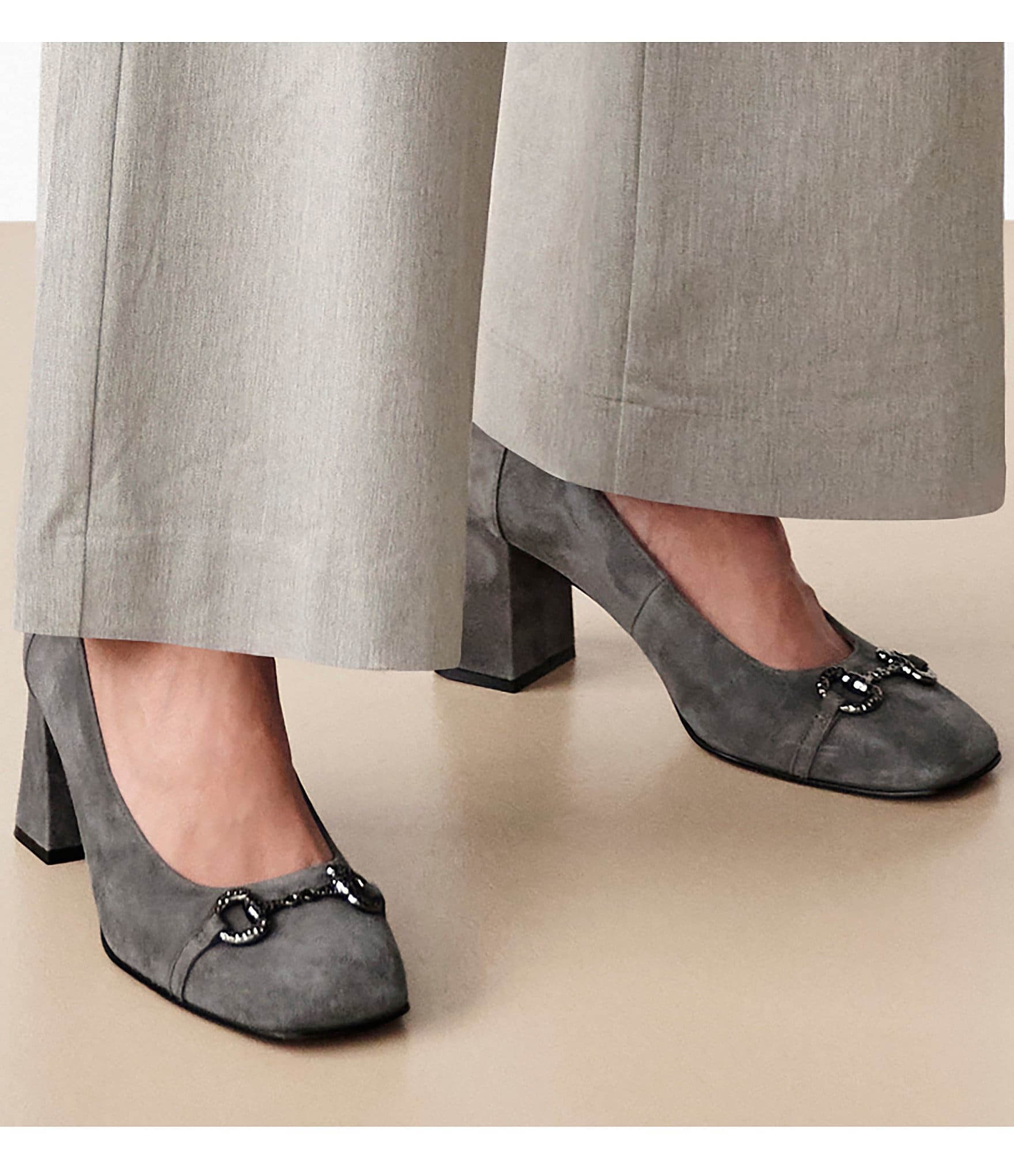 Johnston & Murphy Women's Whitney Bit Suede Pump