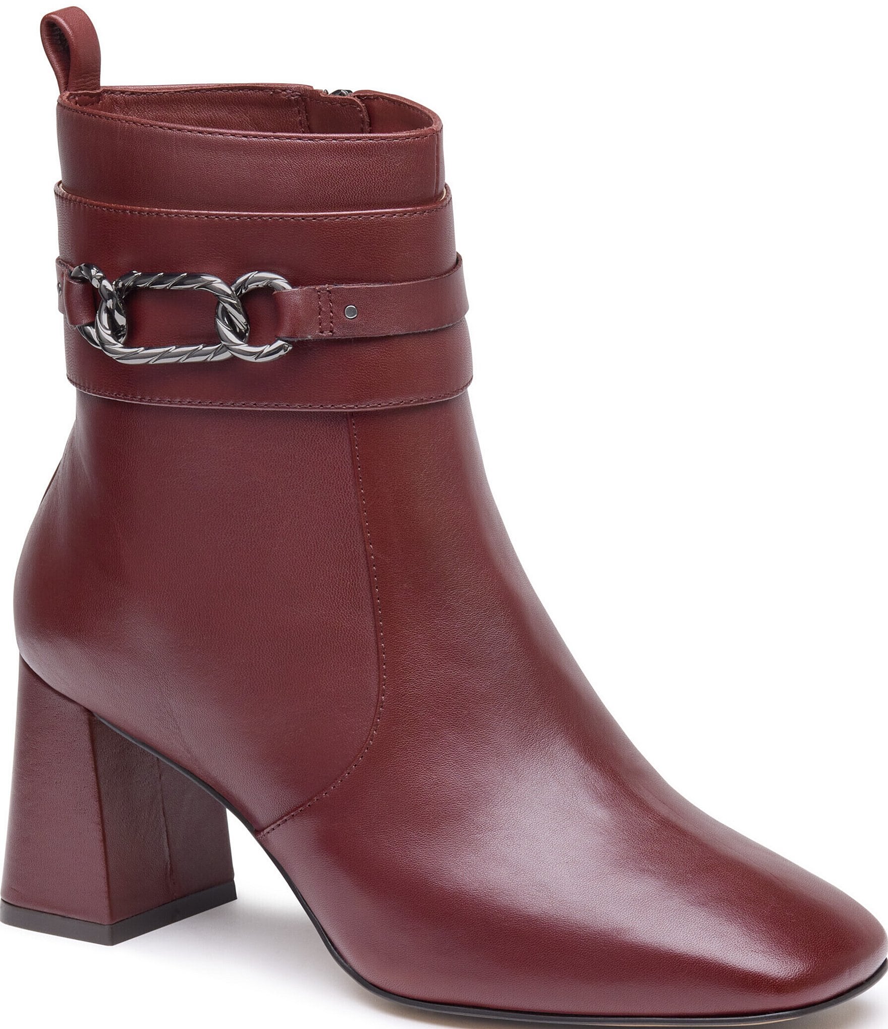Johnston & Murphy Women's Whitney Nappa Leather Chain Bootie