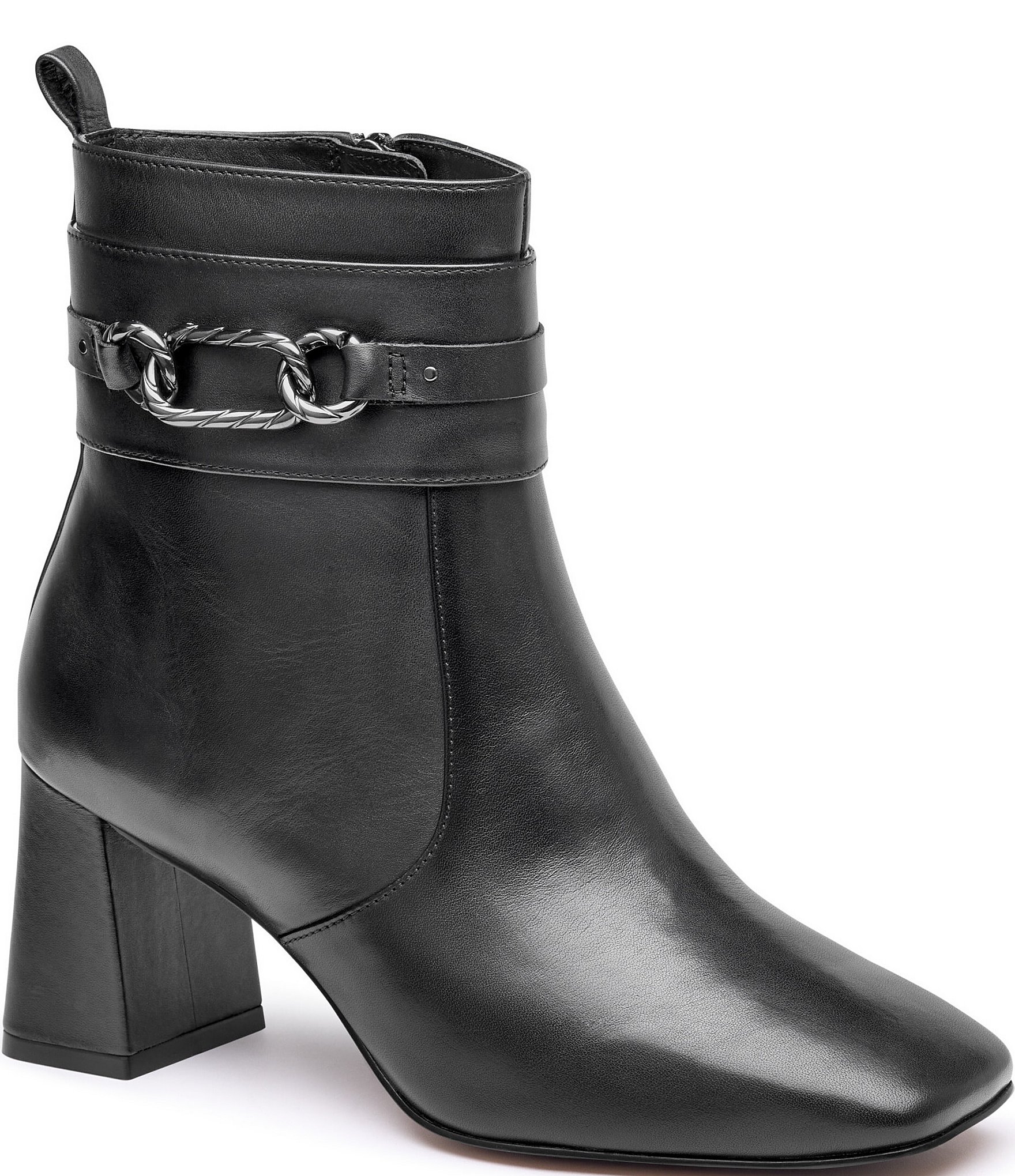 Johnston & Murphy Women's Whitney Nappa Leather Chain Bootie