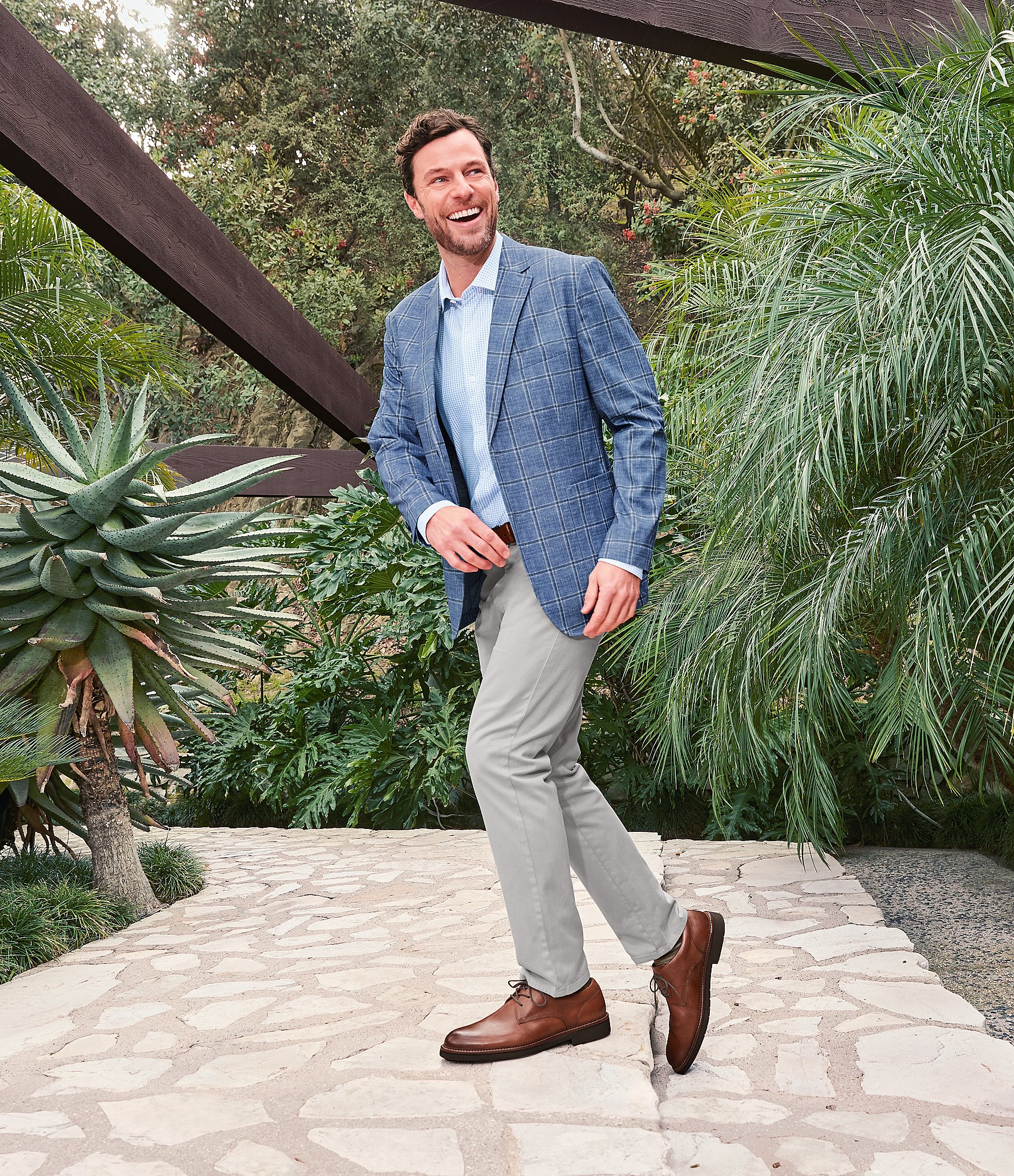 Johnston & Murphy XC Flex Pinnacle Plaid Blazer