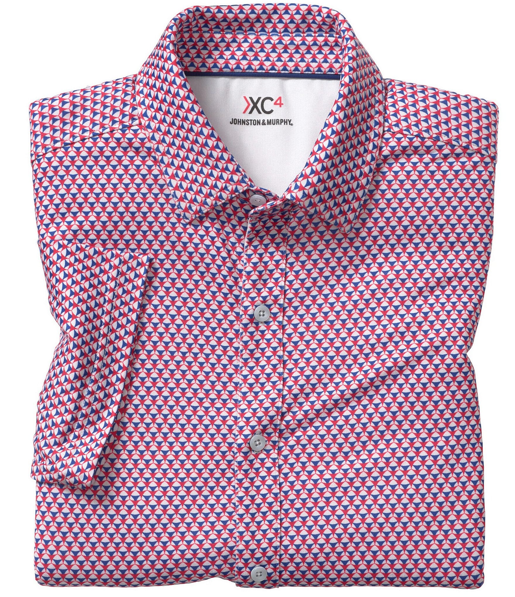 Johnston & Murphy Pirate Print Short-Sleeve Woven Shirt | Dillard's