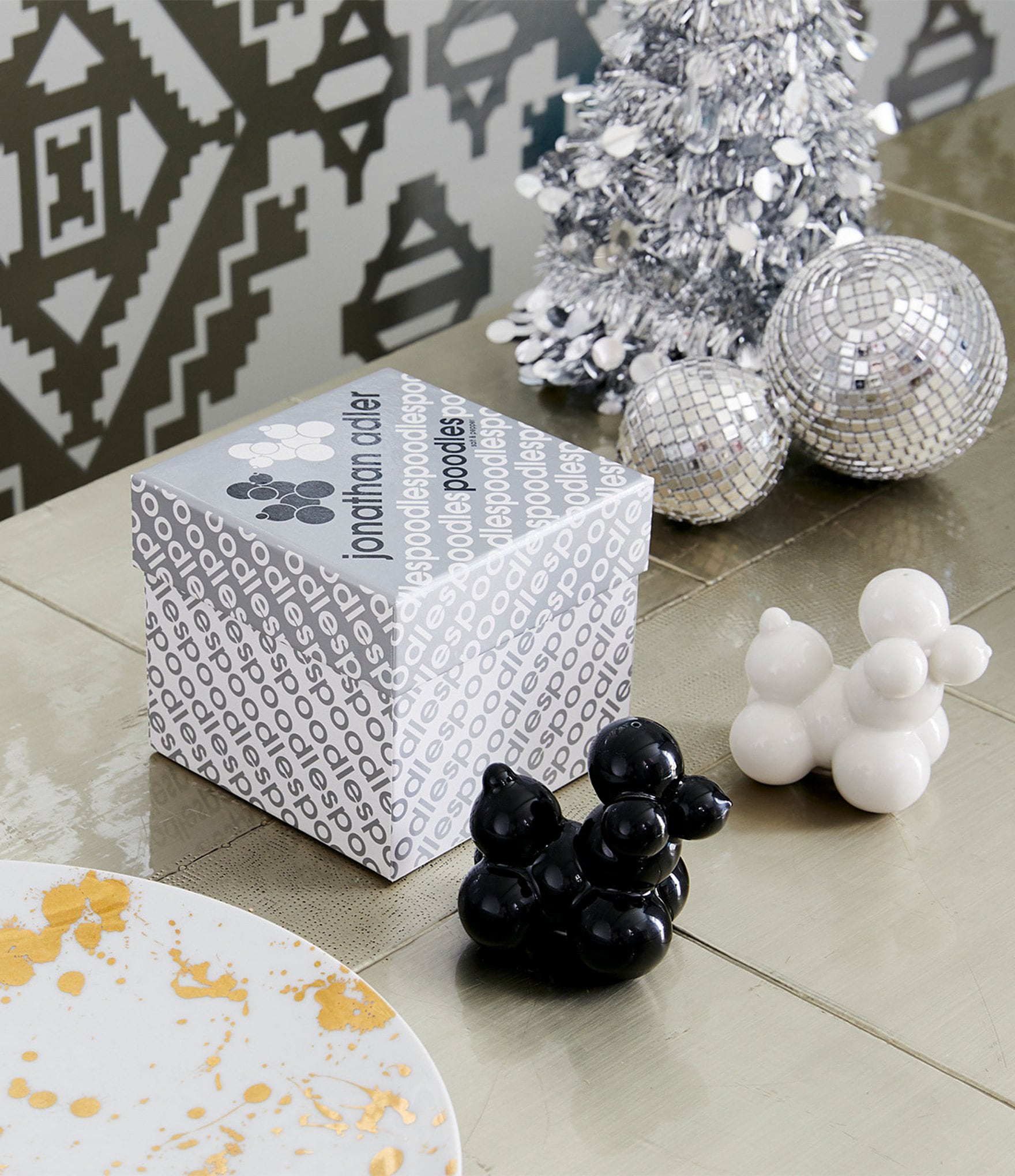 Jonathan Adler Poodle Salt & Pepper Set