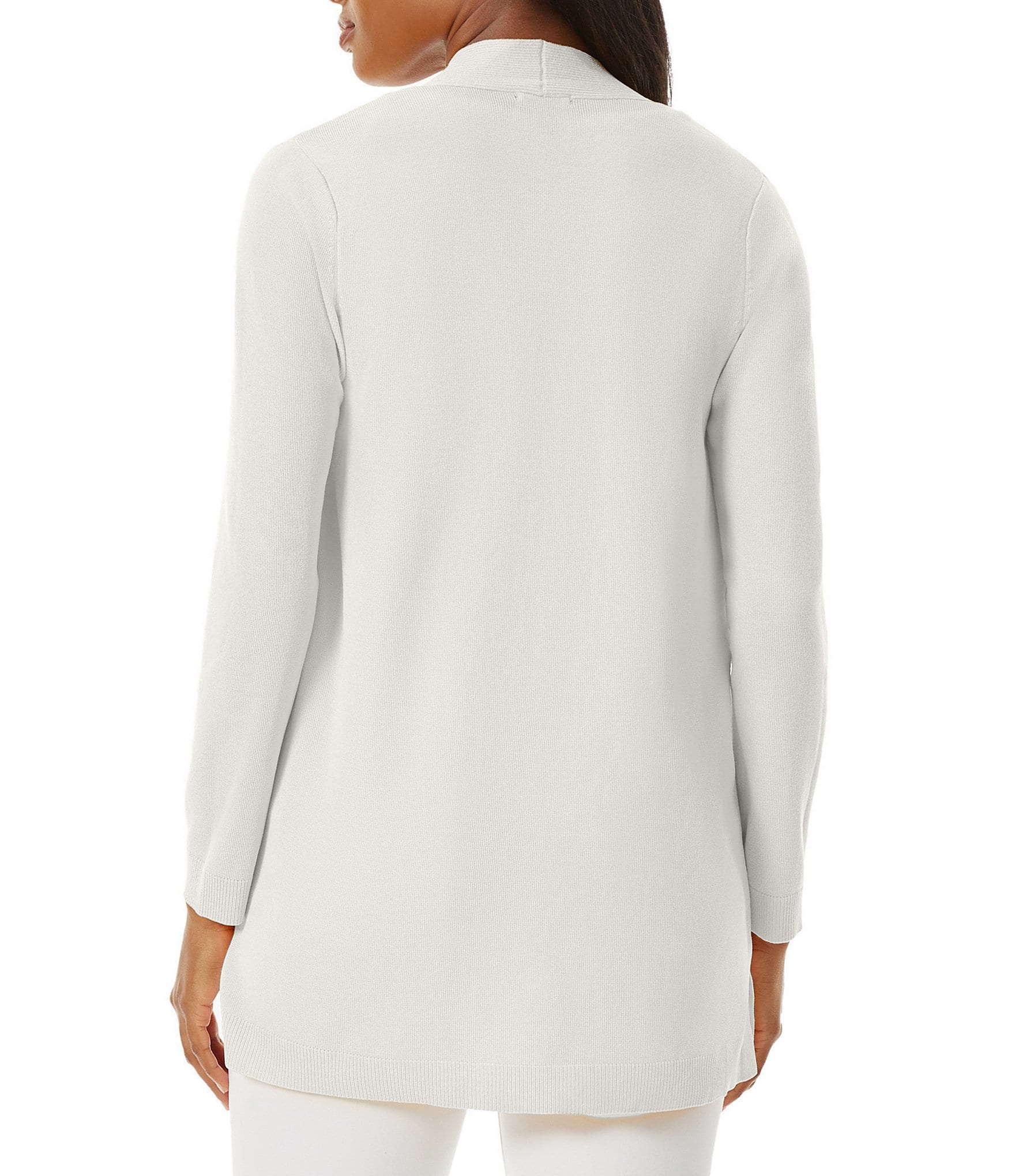 Jones New York Open Front Side Slit Icon Cardigan