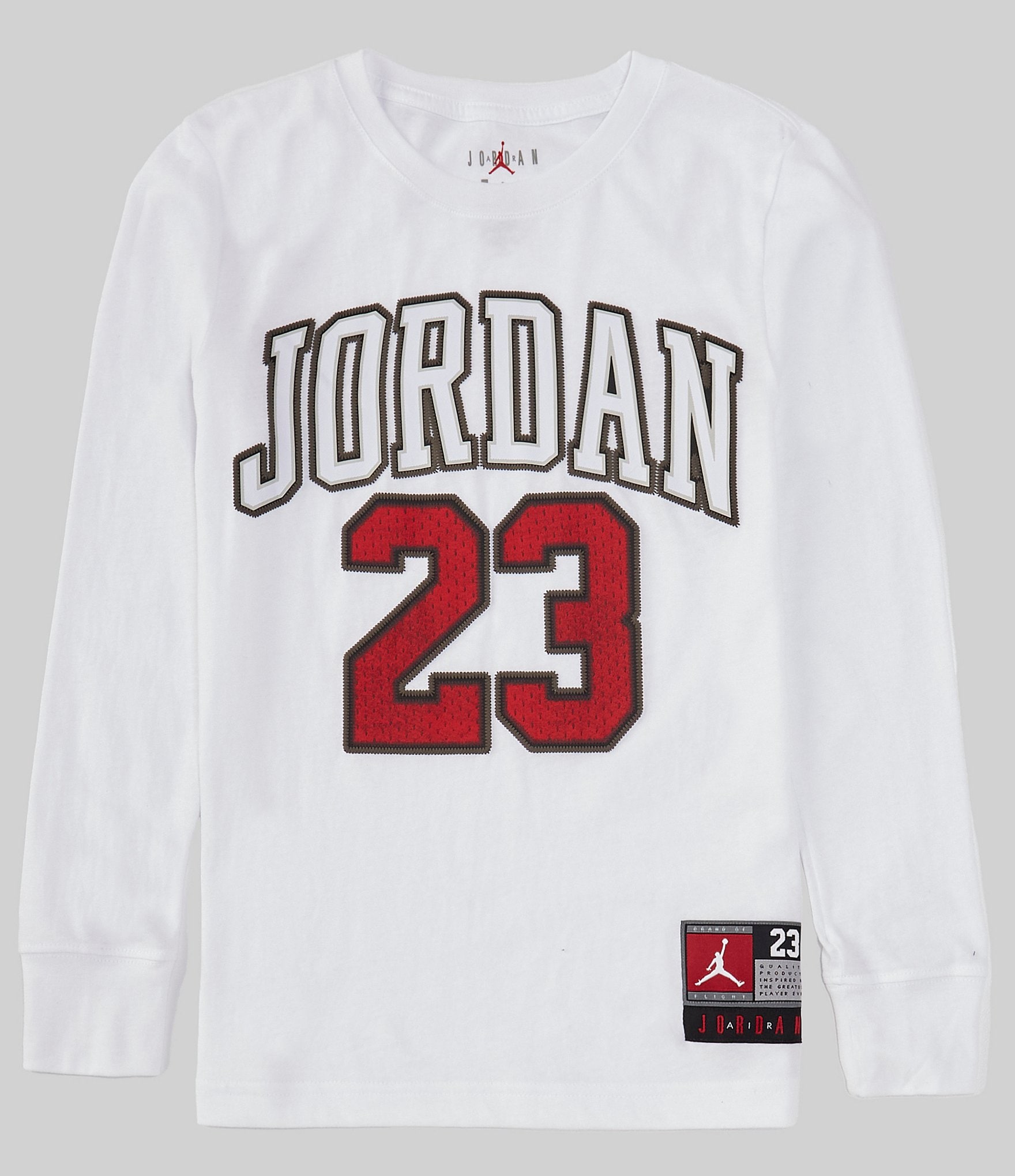 Jordan, Shirts, Red Jordan 23 Long Sleeve Graphic Tshirt