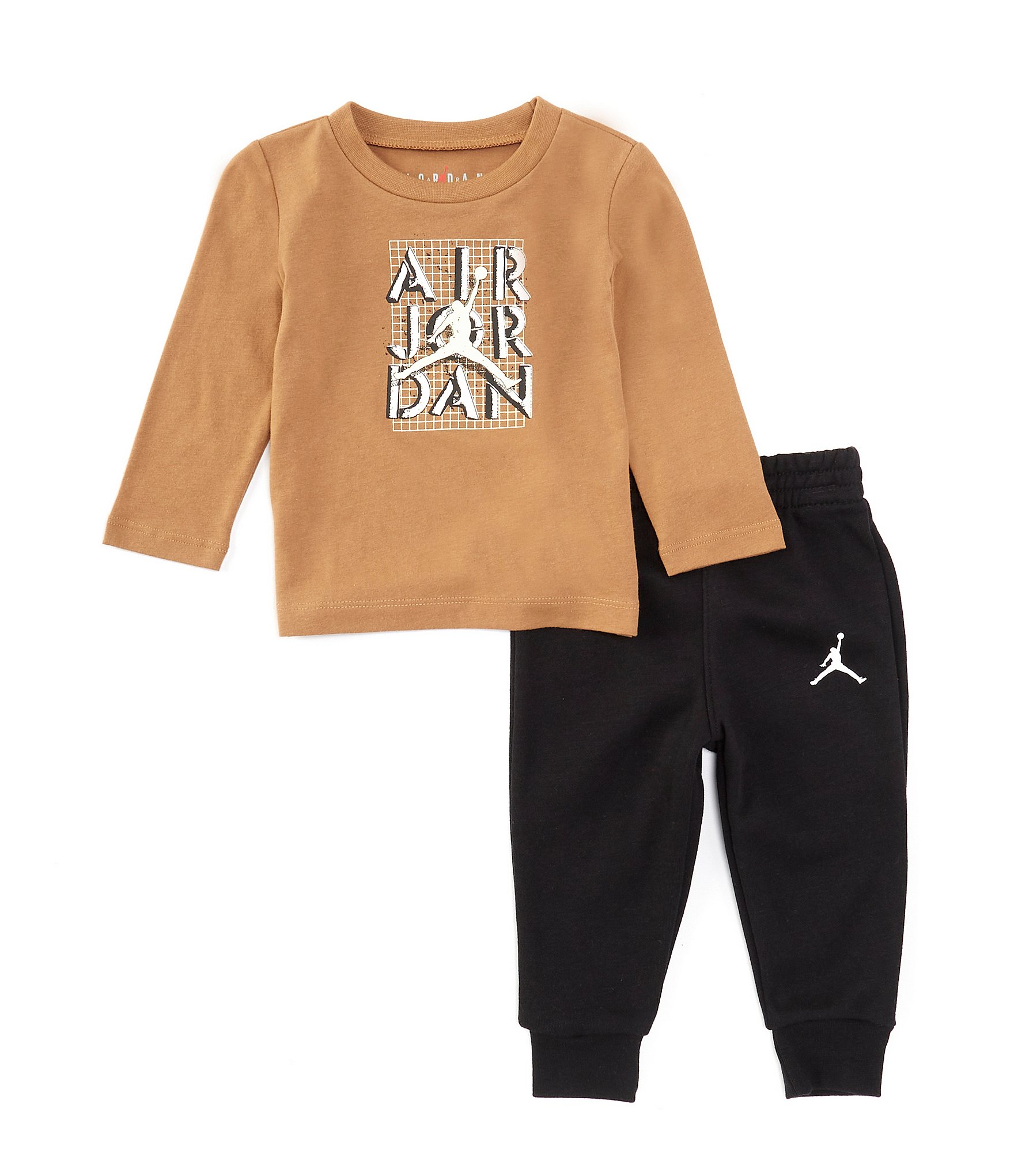 Jordan Baby Boys 12 24 Months Long Sleeve Air Jordan Stack Jersey T Shirt Jogger Pants Set Dillard s