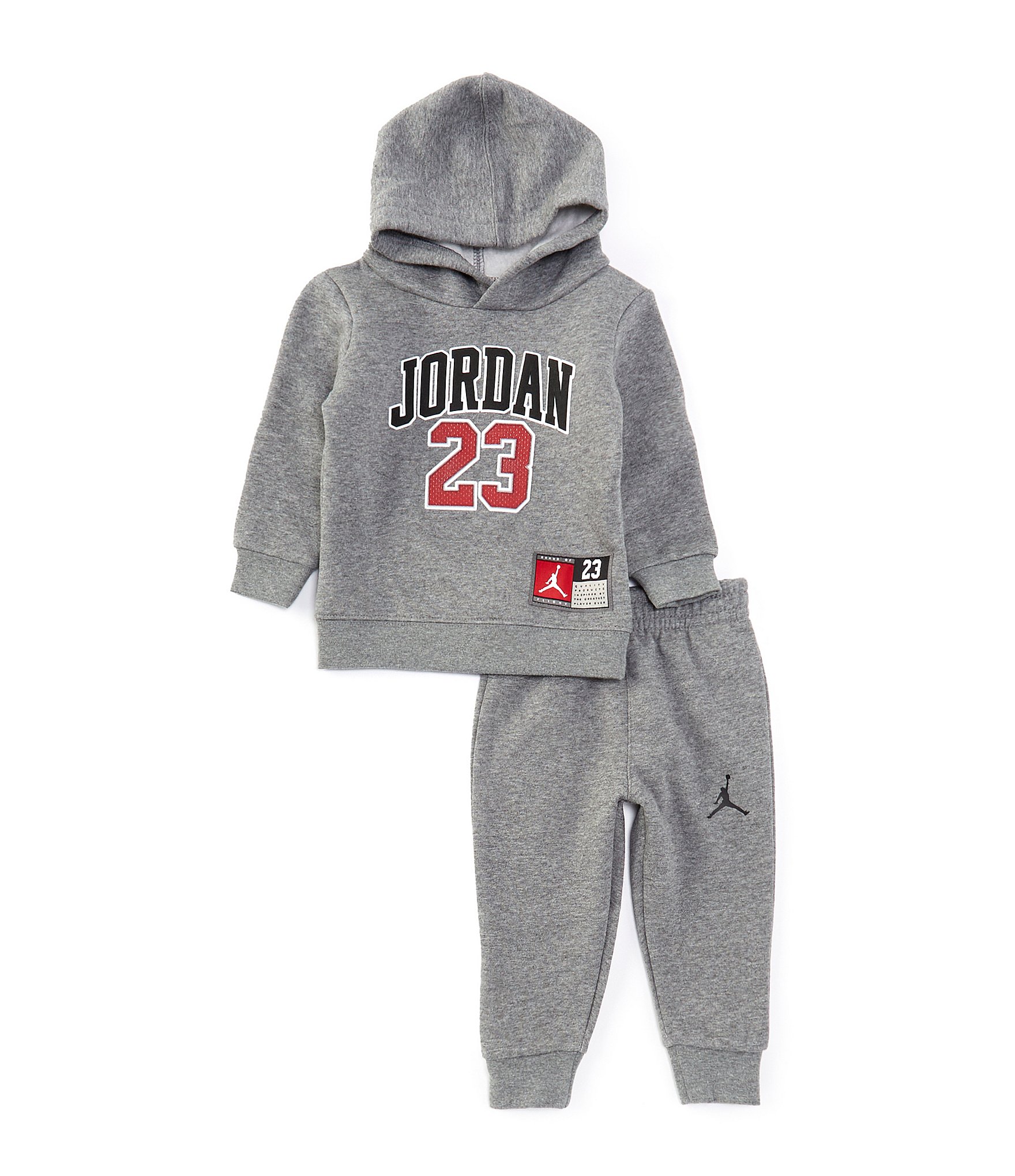 Jordan Jersey Graphic Hoodie Joggers Set in Carbon Heather