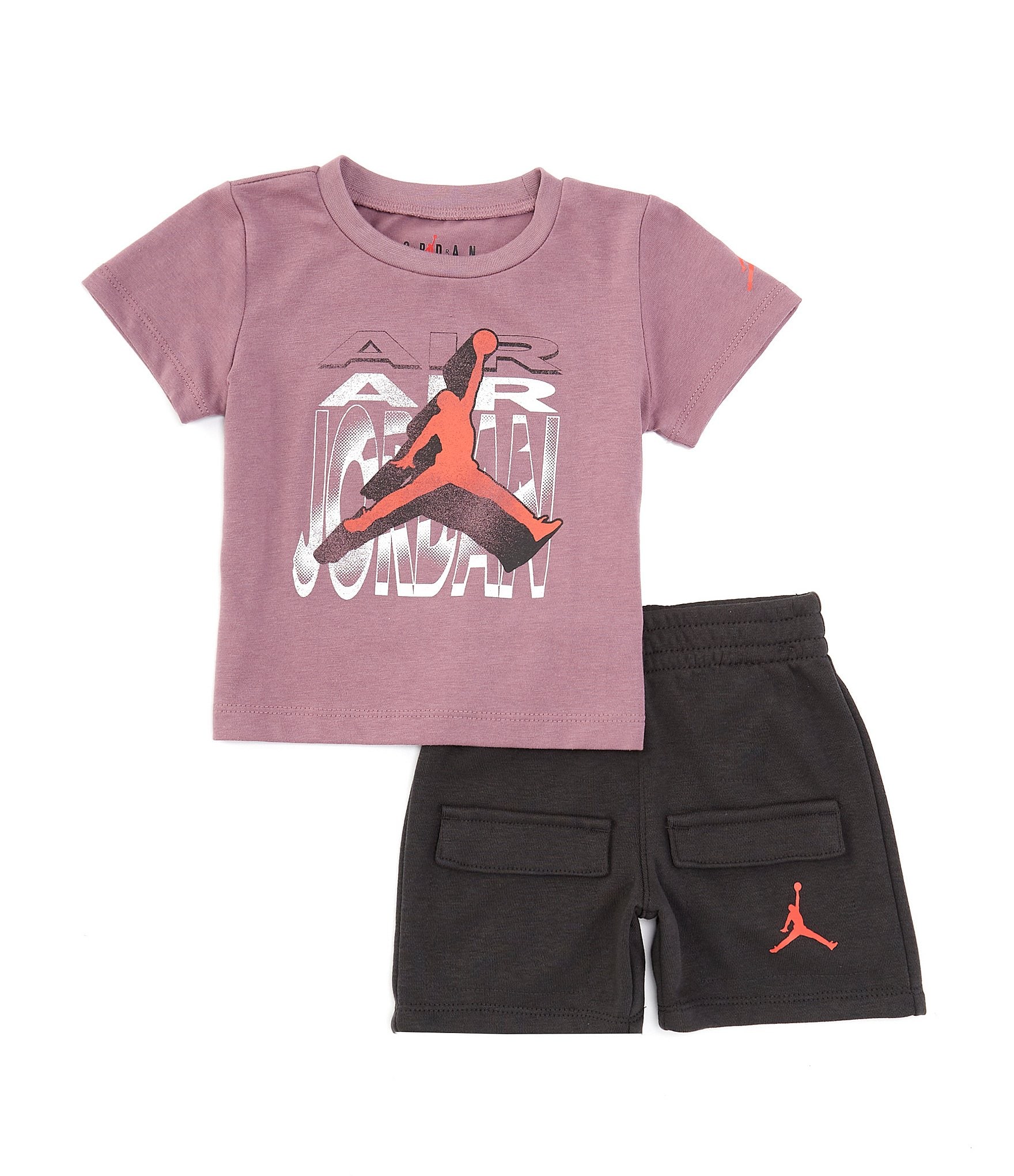 Jordan Baby Boys 12-24 Months Short Sleeve Air Jordan T-Shirt & Coordinating Shorts Set