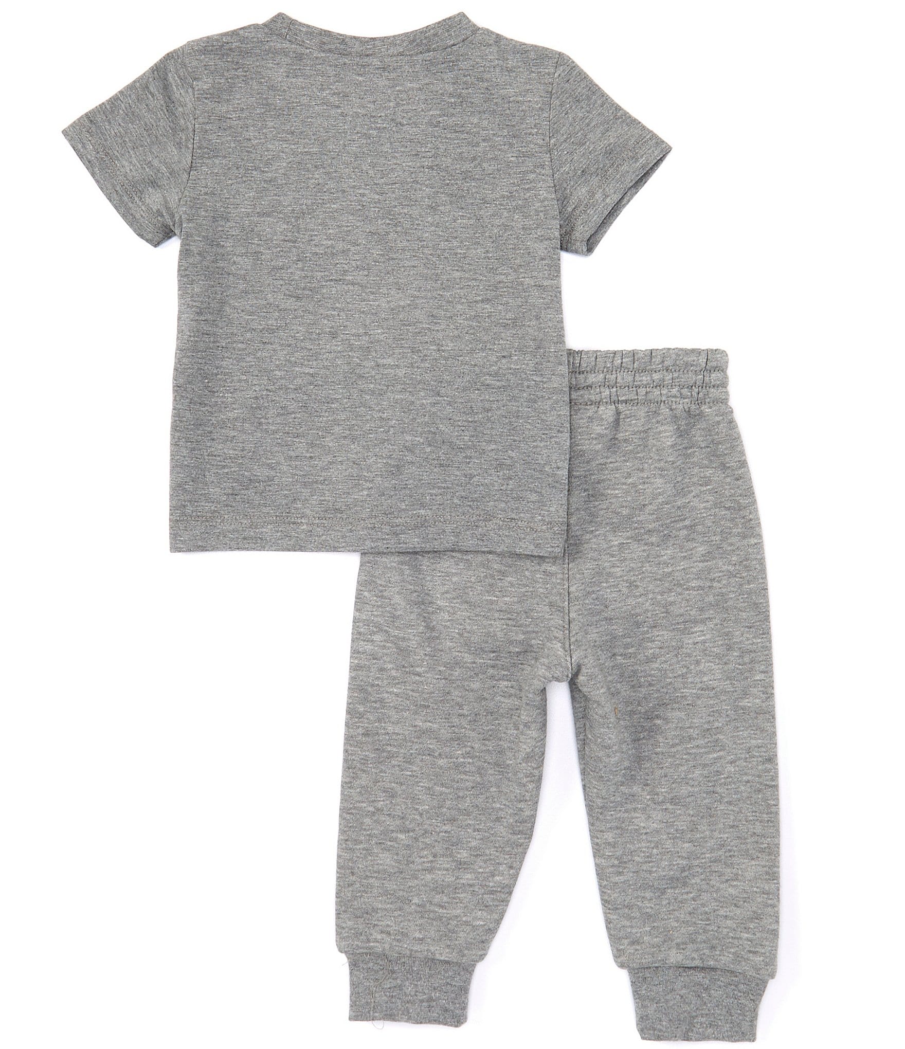 Jordan Baby Boys 12-24 Months Short Sleeve Lil Champ Allover Printed Tee & Solid Jogger Pants