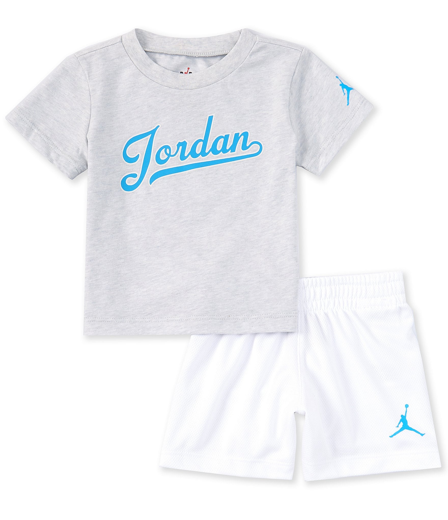 Jordan Baby Boys 12-24 Months Short-Sleeve MVP Knit T-Shirt & Mesh Shorts Set