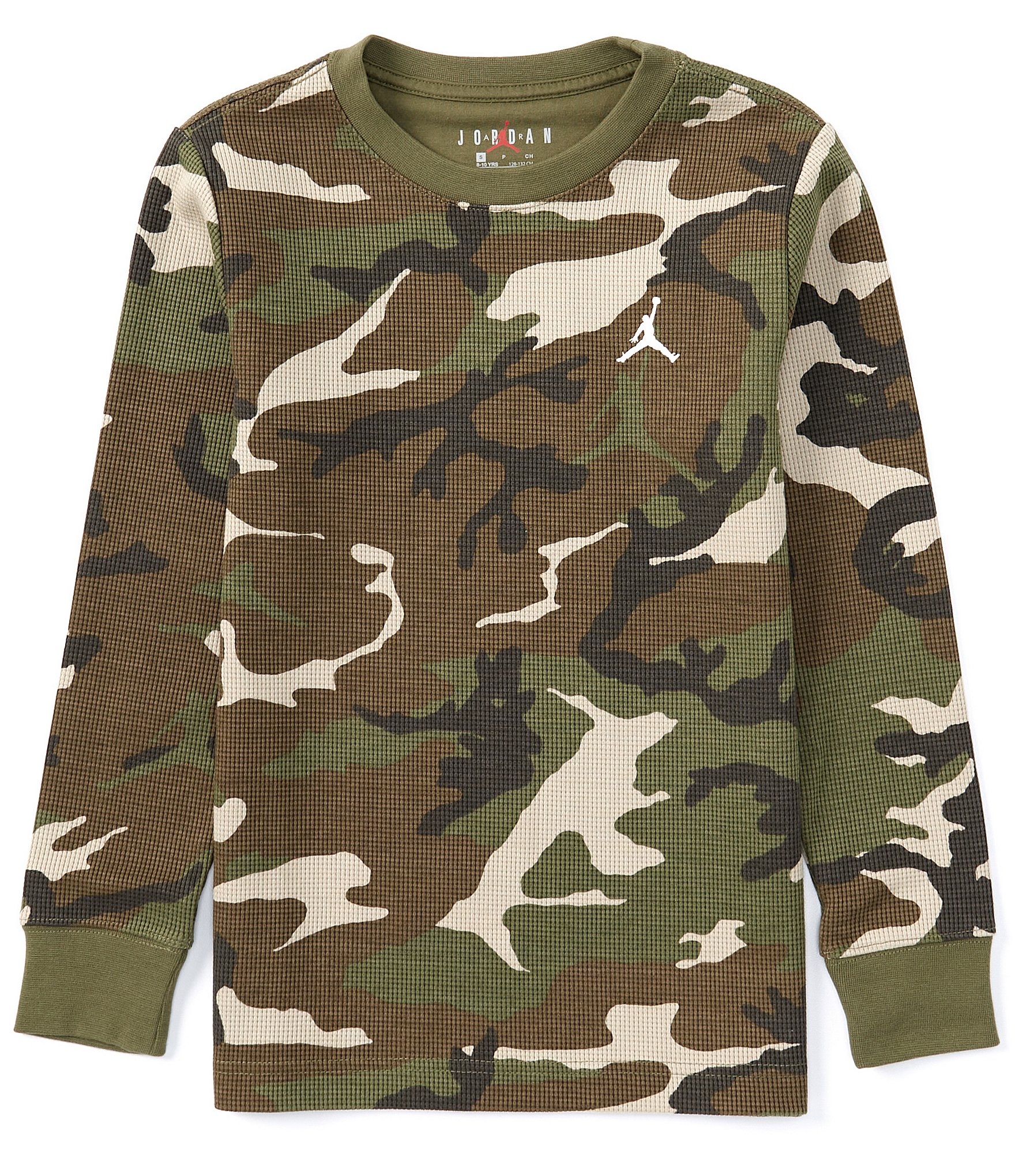 Jordan Brooklyn Essentials Big Kids Camo Long Sleeve Top