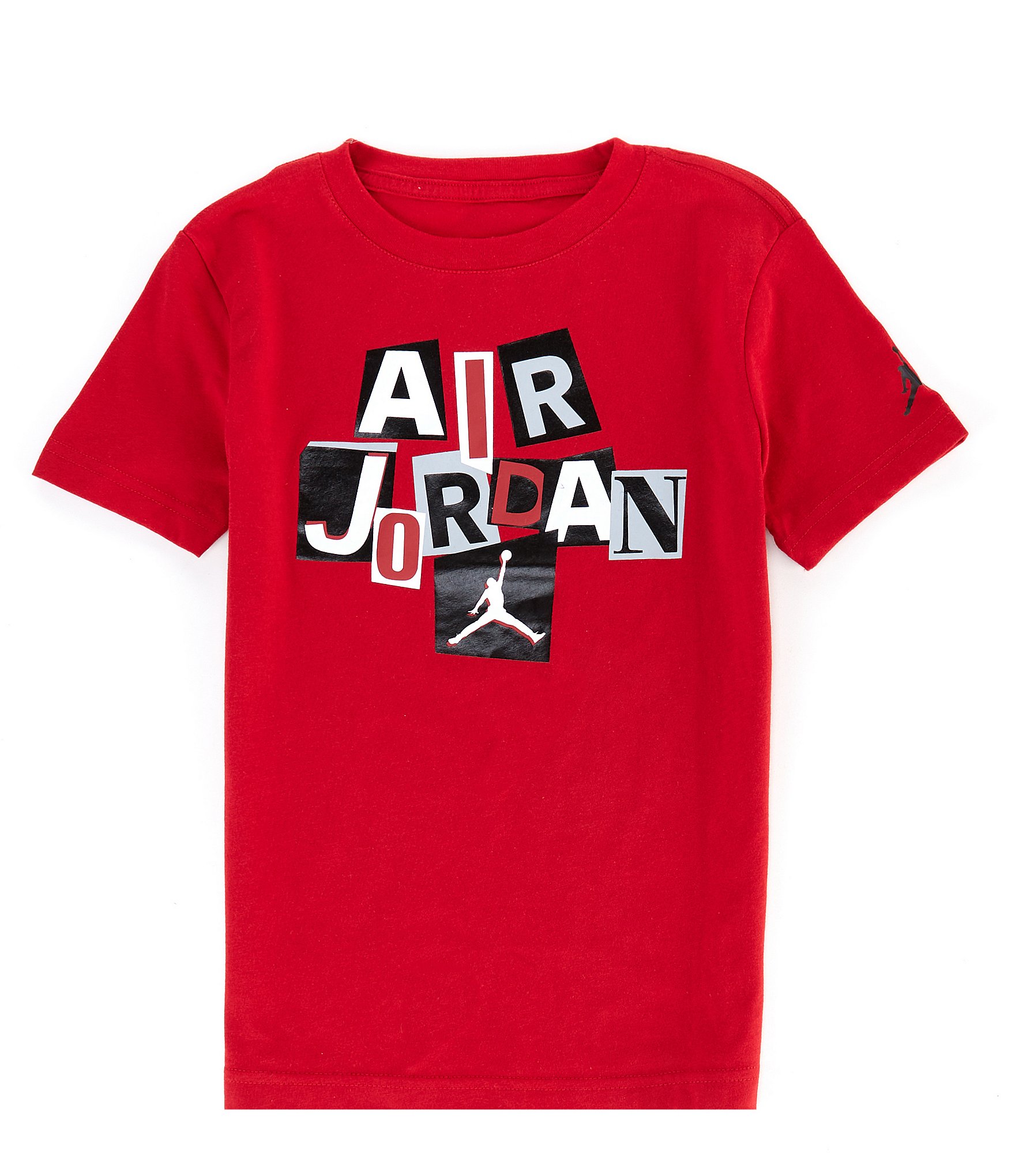 Jordan Big Boys 8-20 Short Sleeve Cut Out Graphic T-Shirt | Dillard's