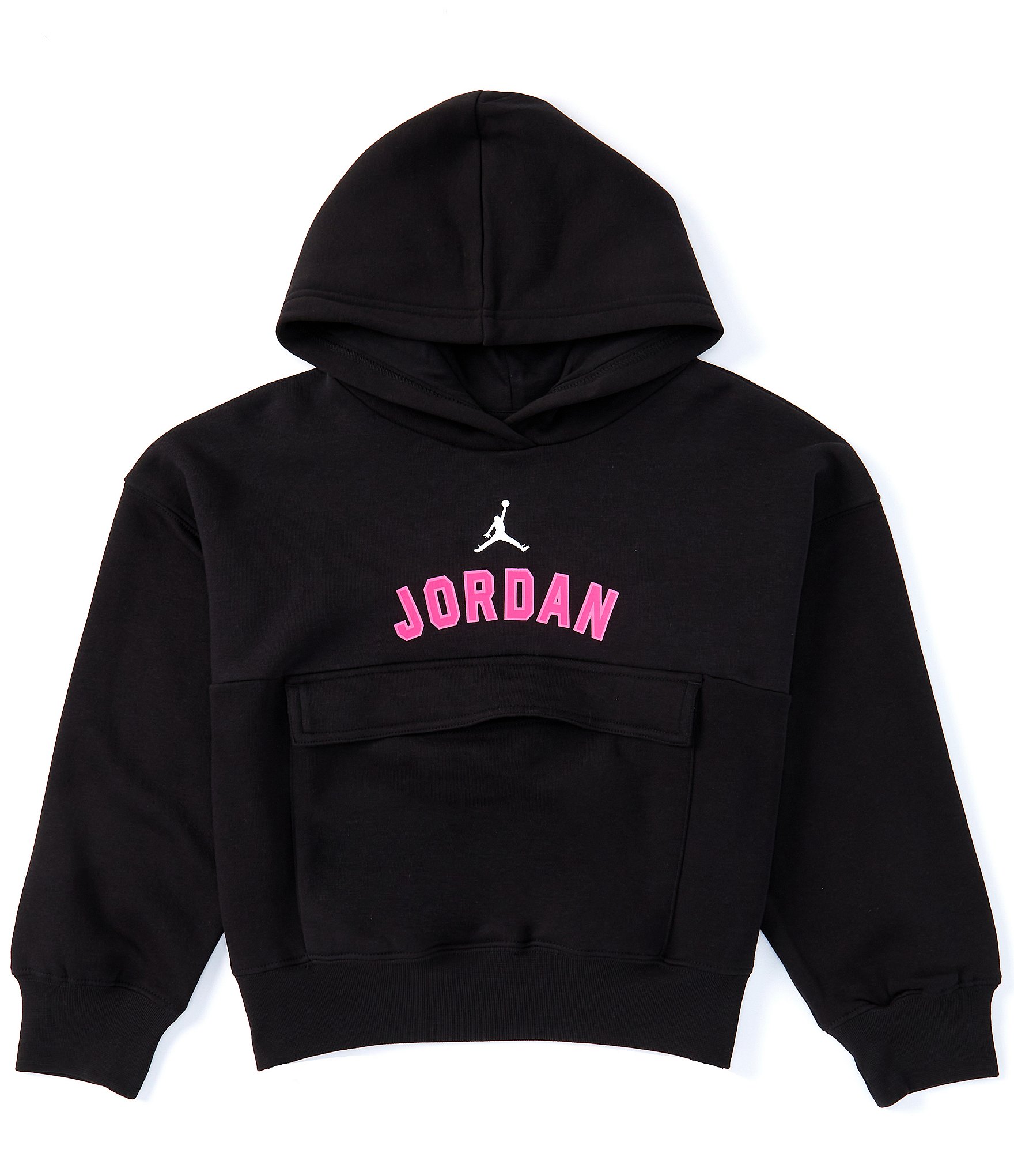 Jordan Big Girls 7-16 Long-Sleeve Logo Fleece Hoodie