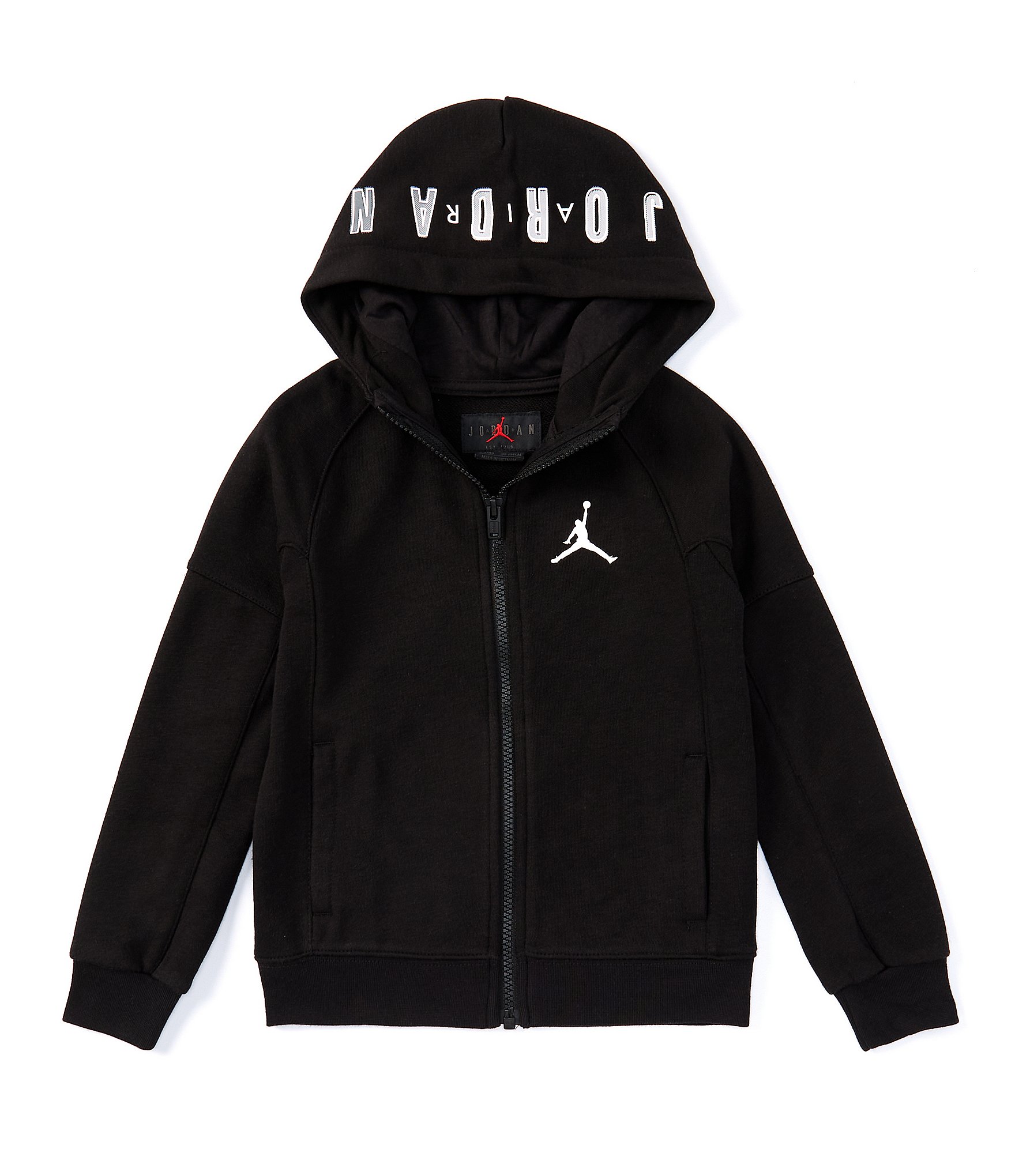 Jordan Little Boys 2T-4T Long Sleeve Jumpman Full-Zip Graphic Hoodie