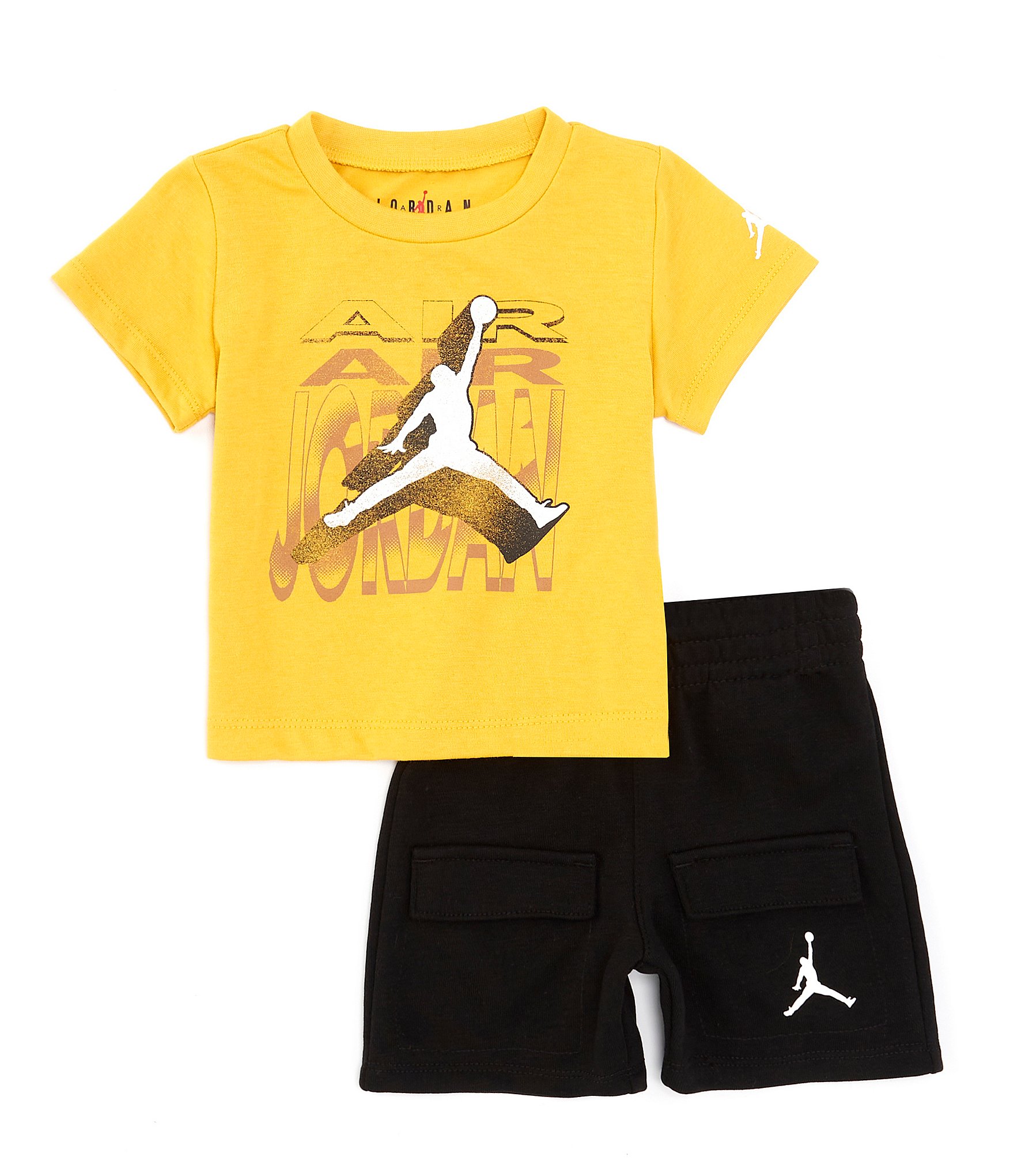 Jordan Little Boys 2T-7 Short Sleeve Air 2 3D FT T-Shirt & Short Set