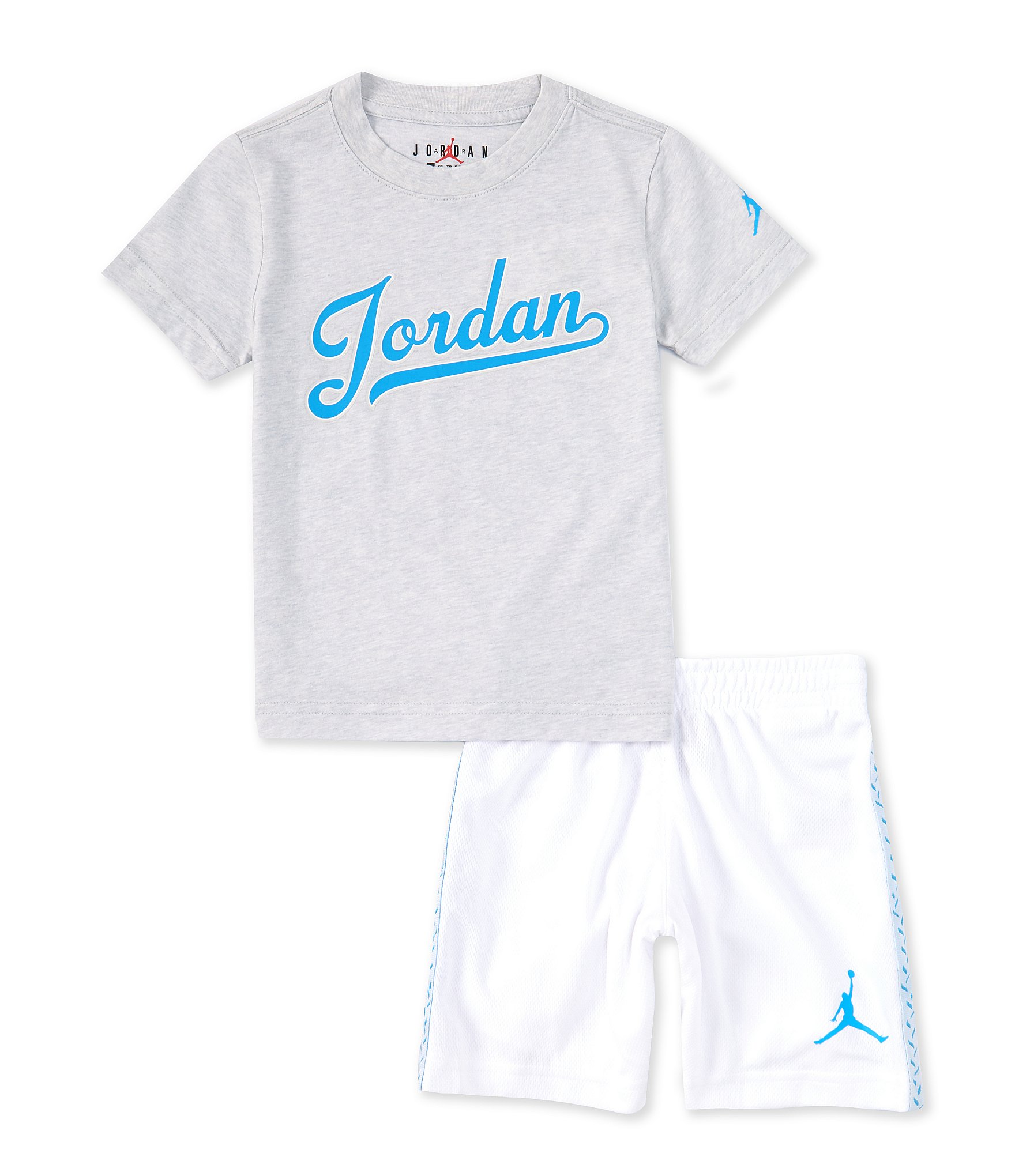 Jordan Little Boys 2T-7 Short Sleeve MJ Flight MVP Mesh Short Set