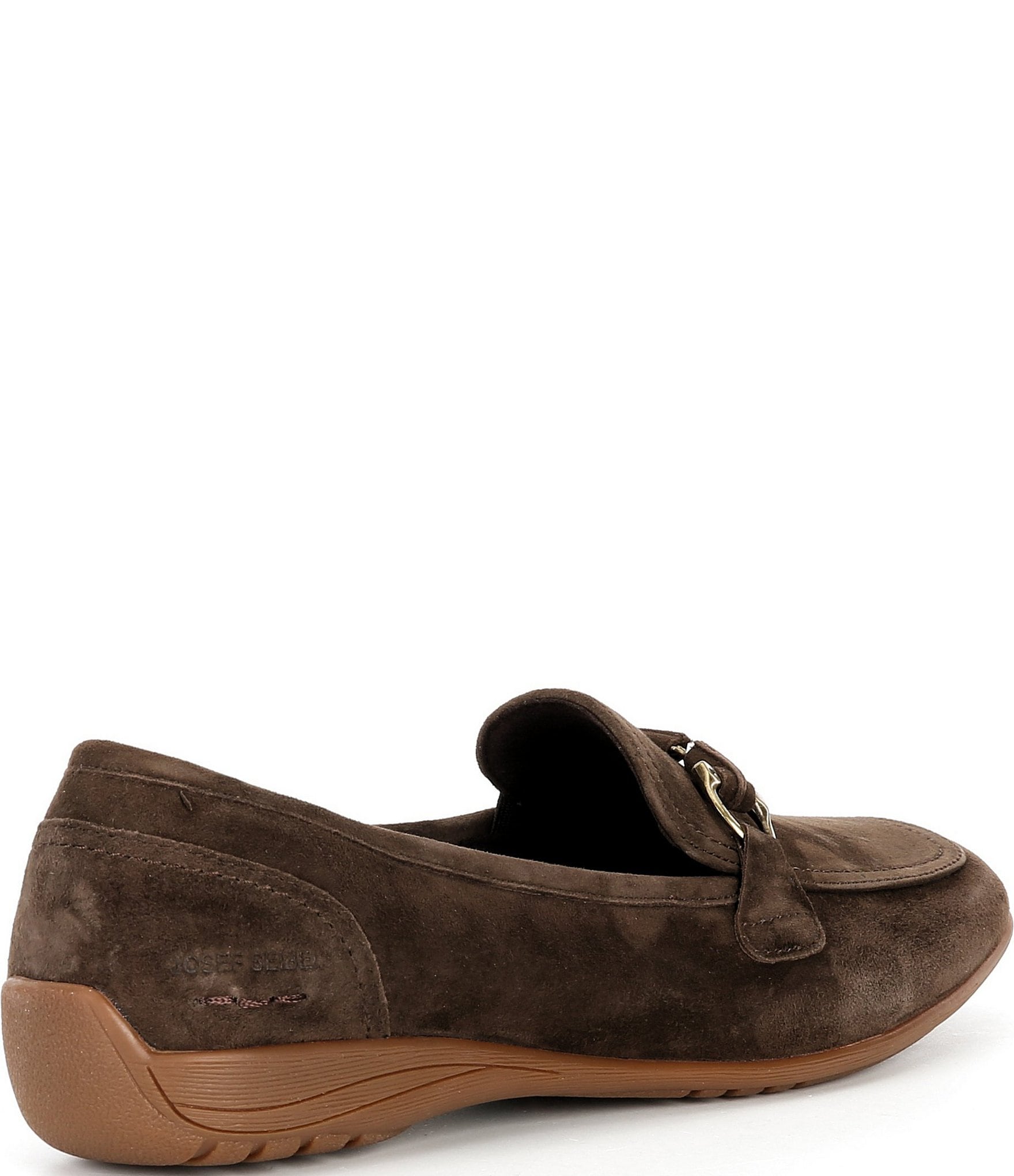 Josef Seibel Fenja 34 Suede Bit Buckle Loafers