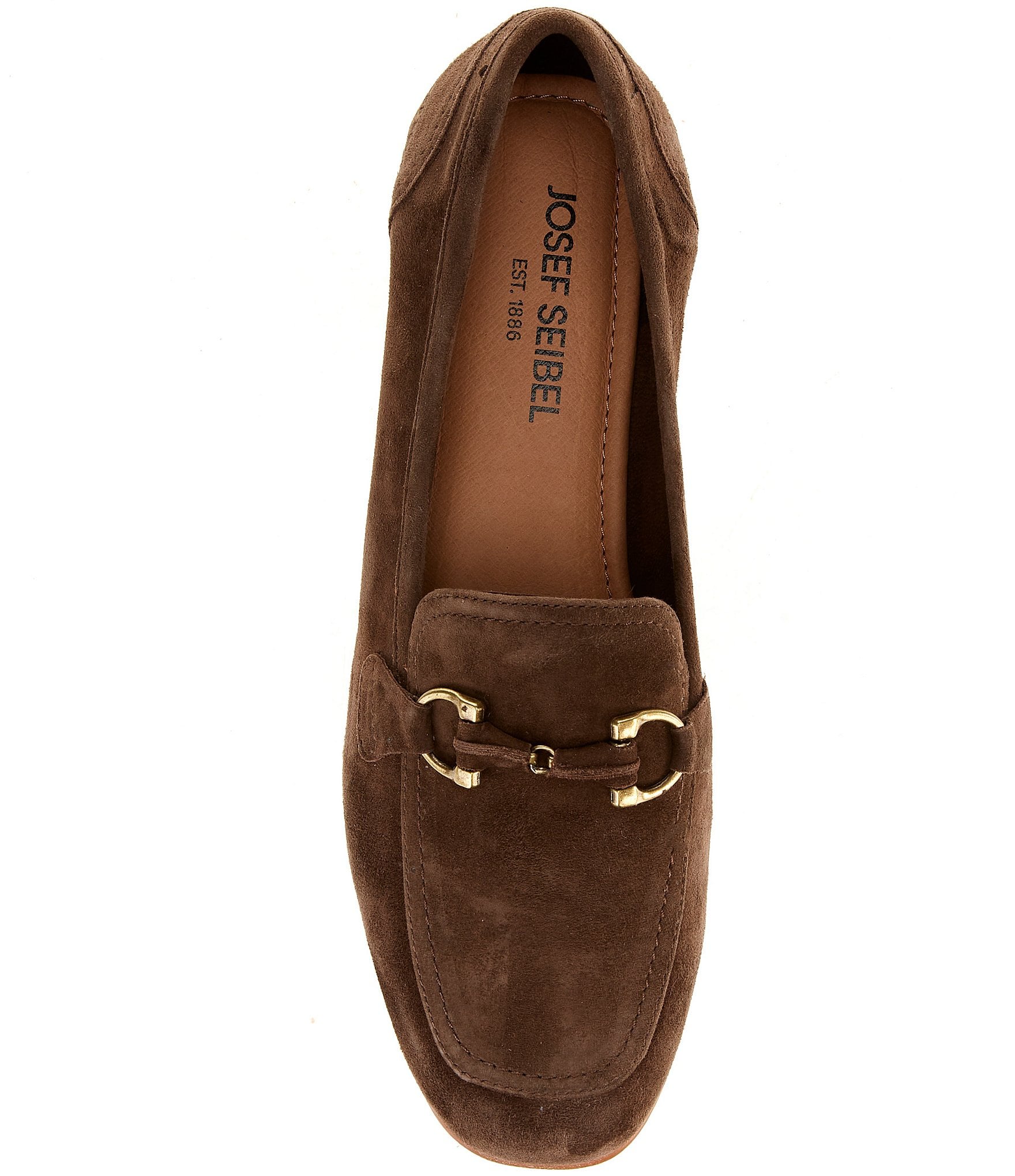 Josef Seibel Fenja 34 Suede Bit Buckle Loafers