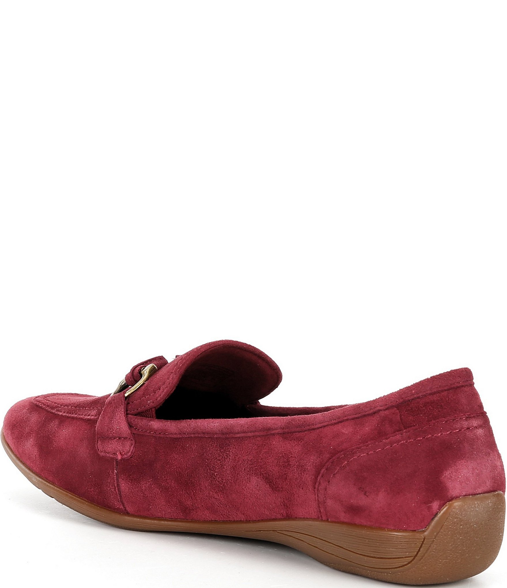 Josef Seibel Fenja 34 Suede Bit Buckle Loafers