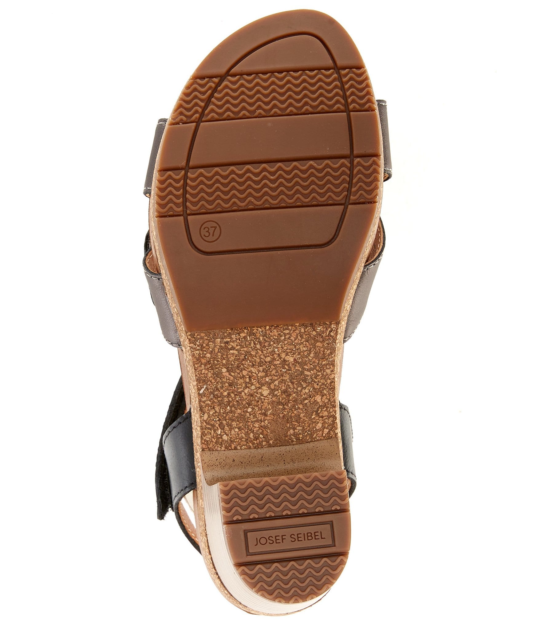 Josef Seibel Grace 01 Leather Ankle Strap Block Heel Sandals