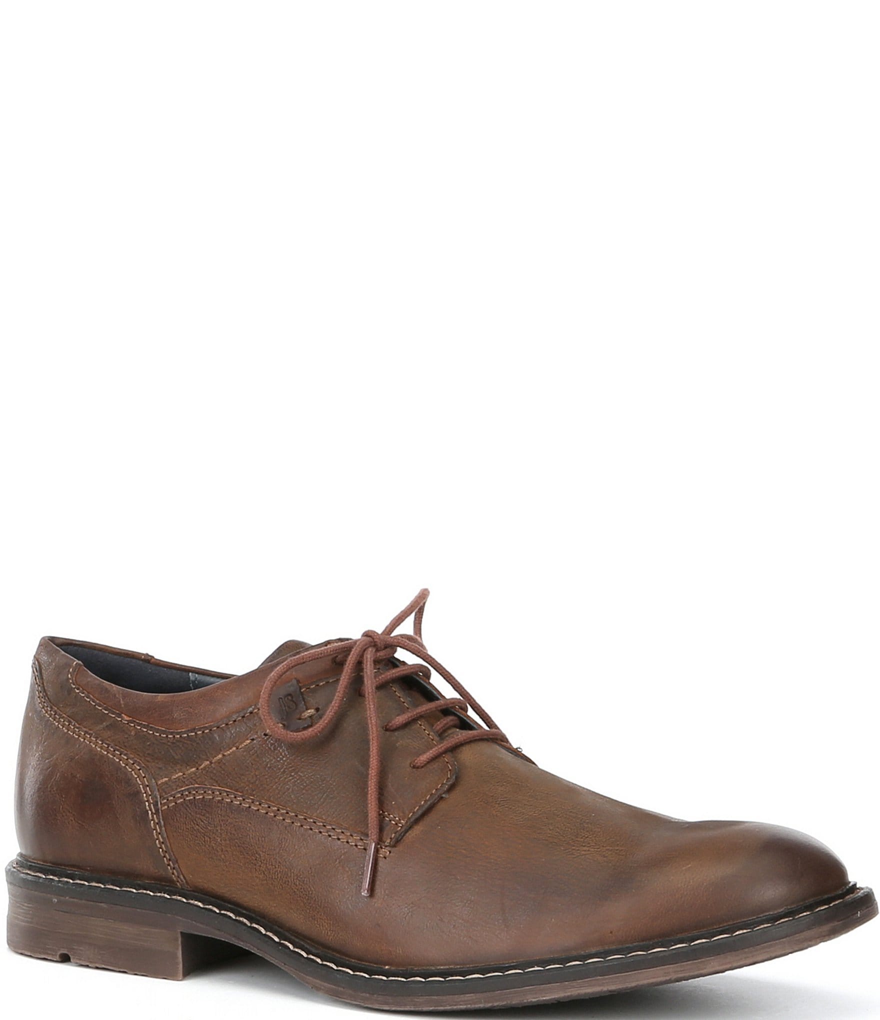 Mens Shoes Lace-ups Oxford shoes for Men Santoni Leather Lace-up Shoes in Camel Natural 