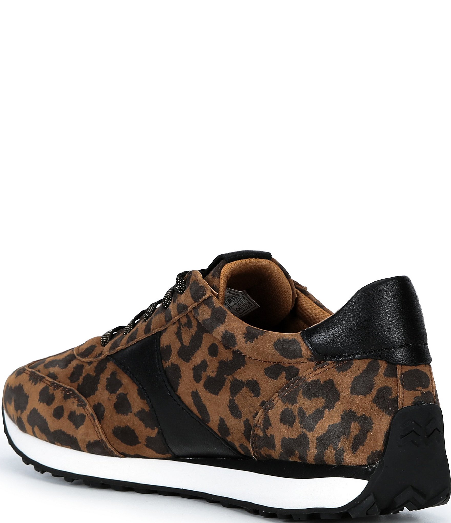 Josef Seibel Miley 04 Leopard Print Lace Up Leather Sneakers