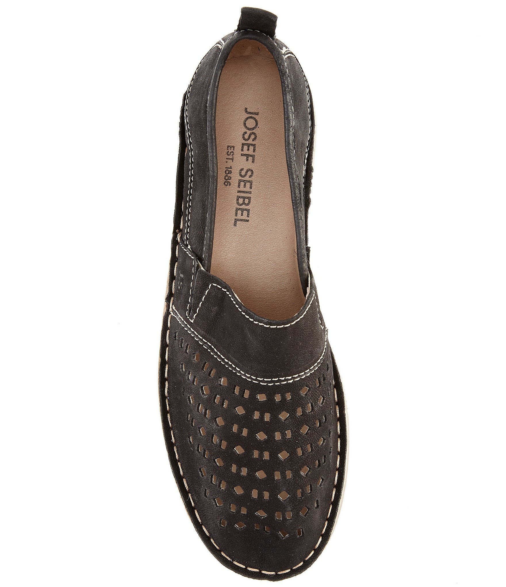 Josef Seibel Sofie 27 Perforated Leather Loafers