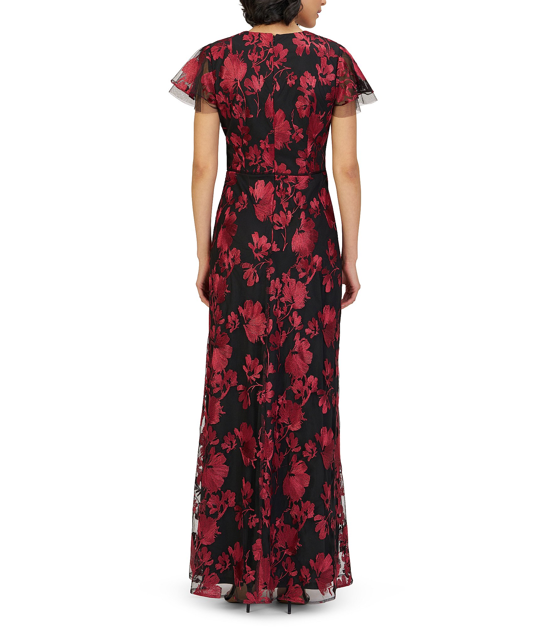 JS Collections Fauna Floral Motif Gown