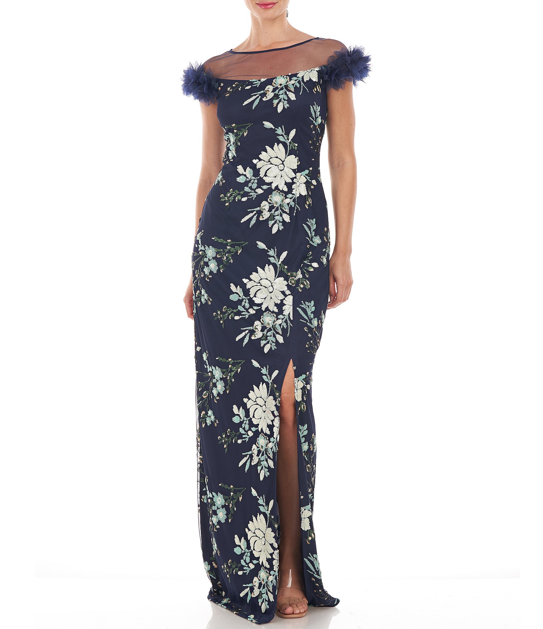 Xscape 3d Embroidered Floral Gown | lupon.gov.ph
