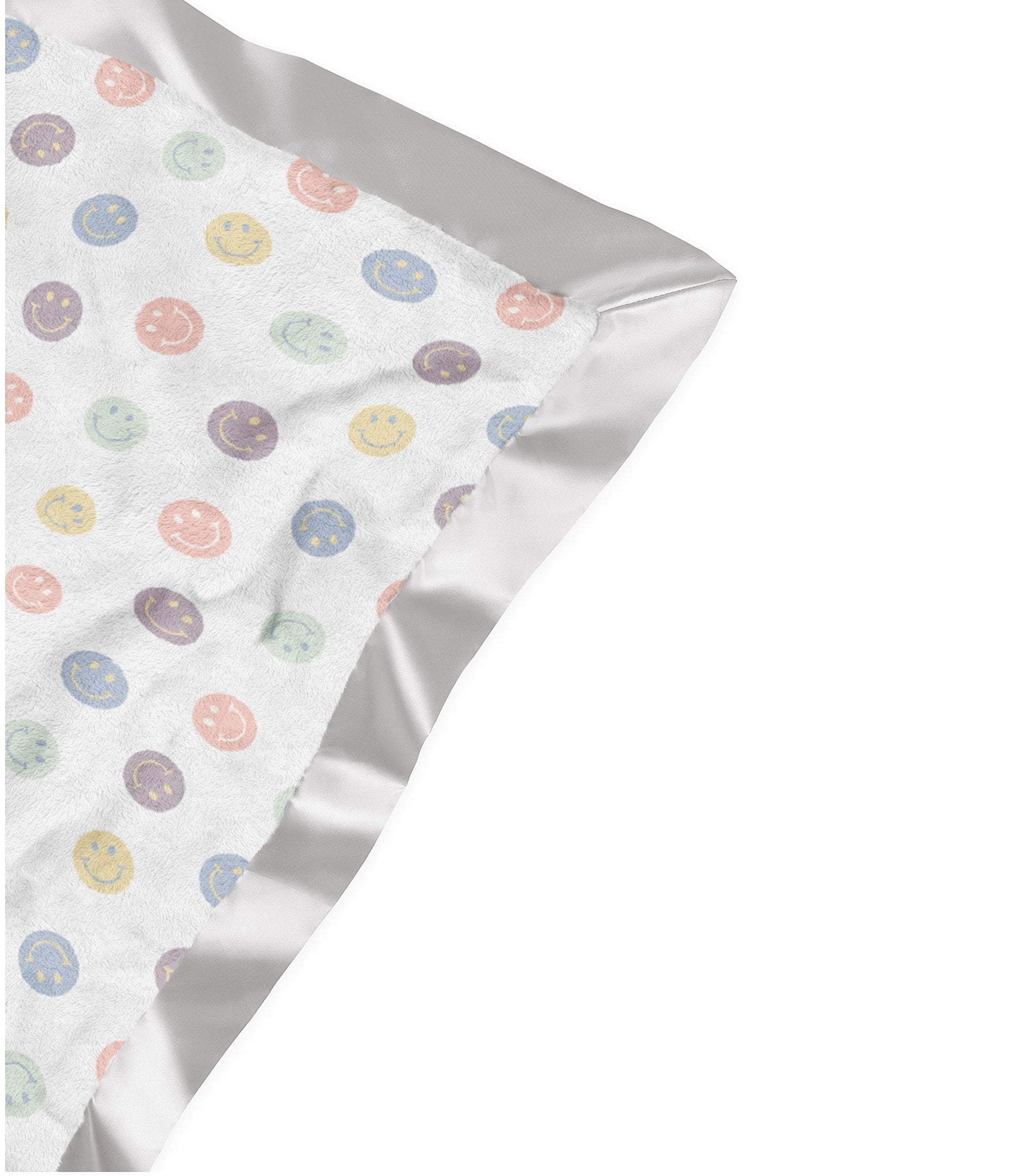 JuJuBe Everyday Essentials Happy Baby Vibes Swaddle Blankets, Reversible Blanket, Socks, Bib, & Teether Ring, Baby Bundle