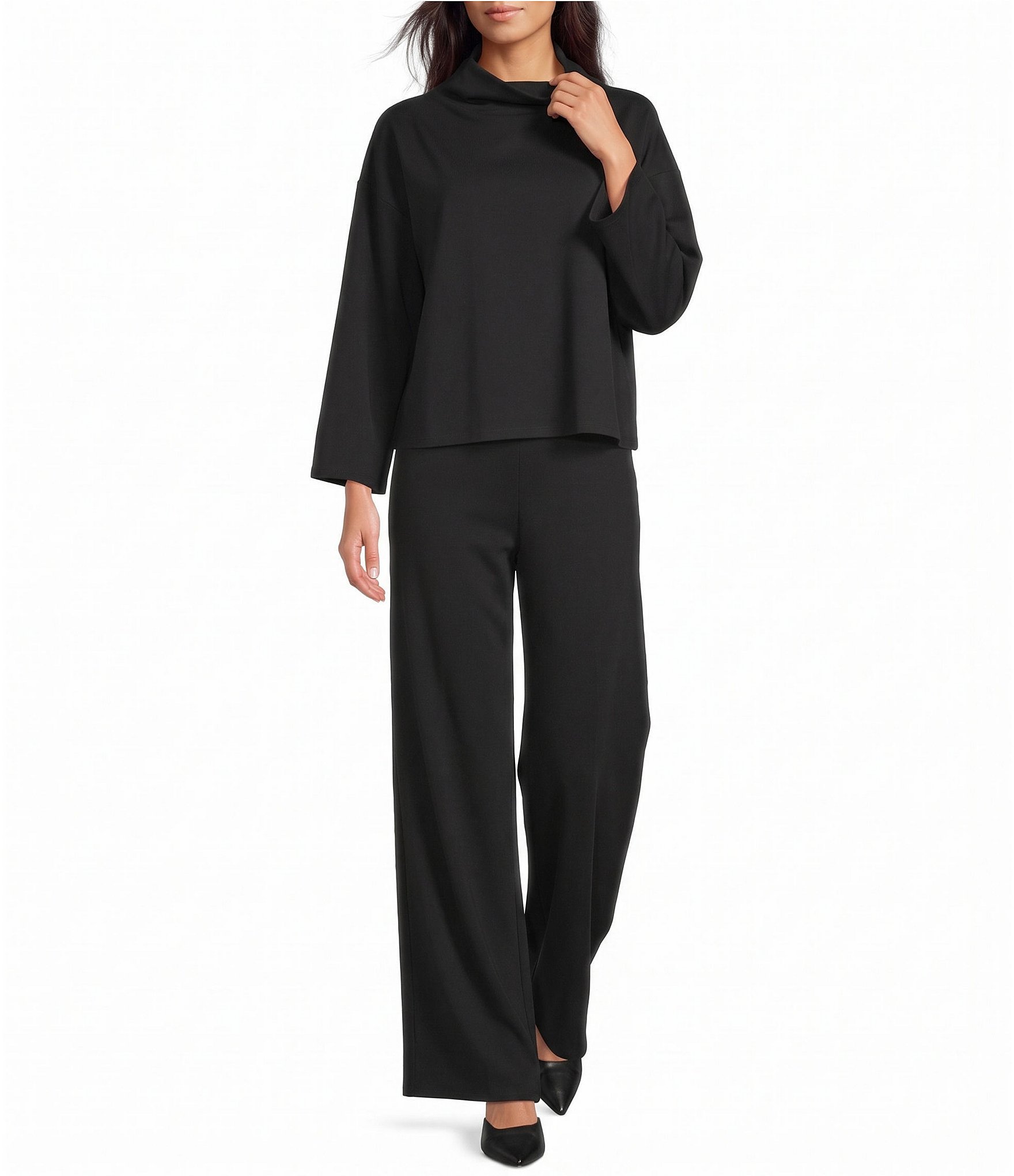 Jude Connally Marisa Funnel Neck Long Sleeve Ponte Knit Top