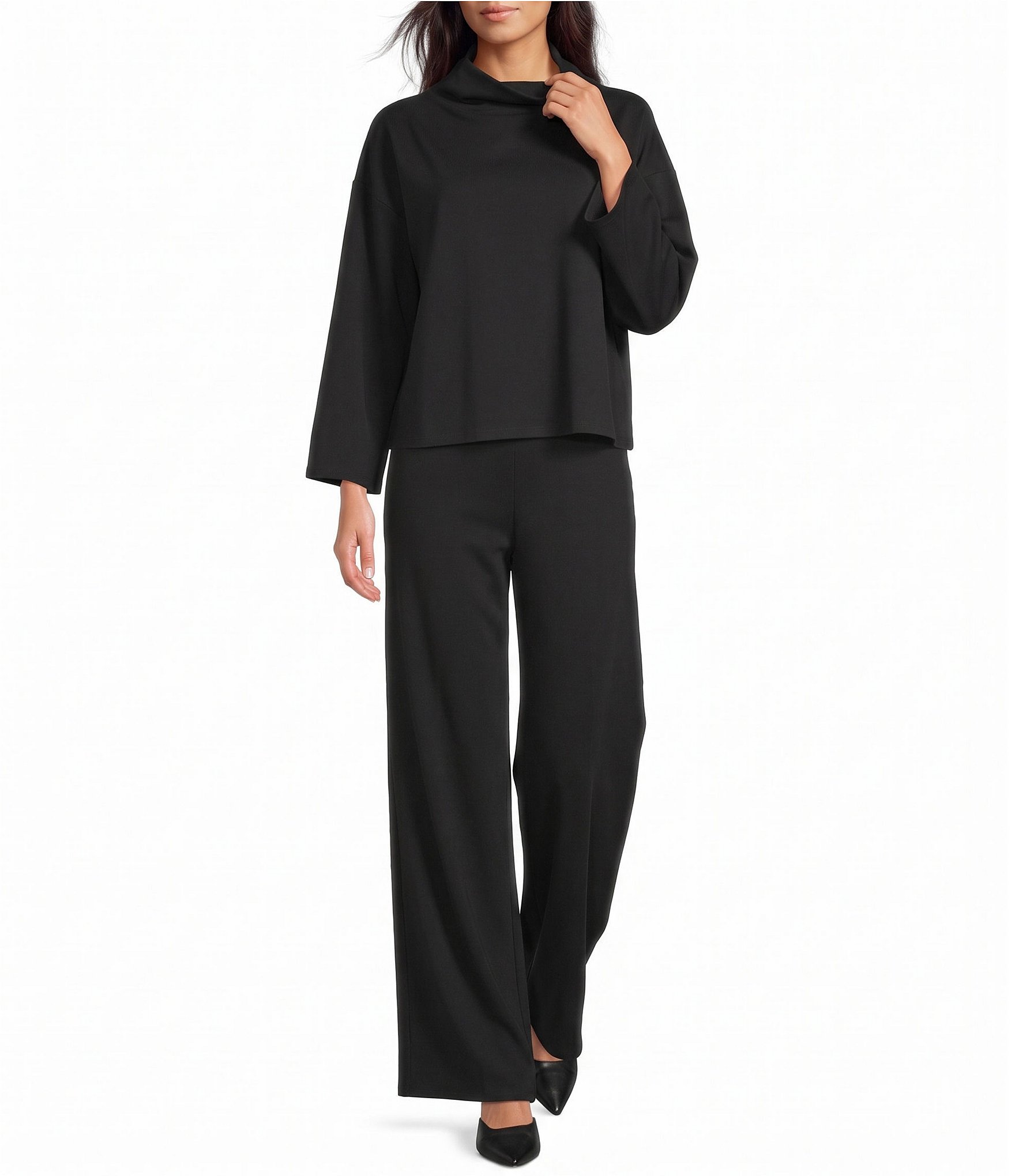Jude Connally Nicolette Ponte Flat Front Straight Pants