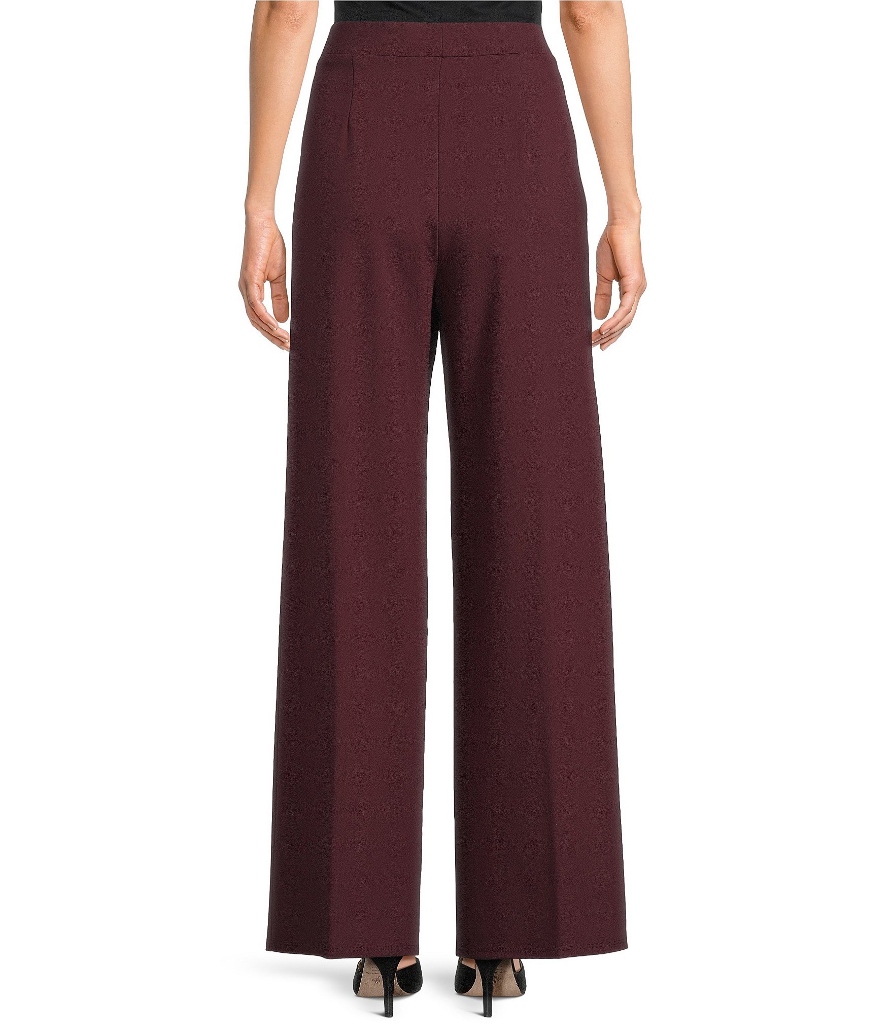 Jude Connally Nicolette Ponte Flat Front Straight Pants