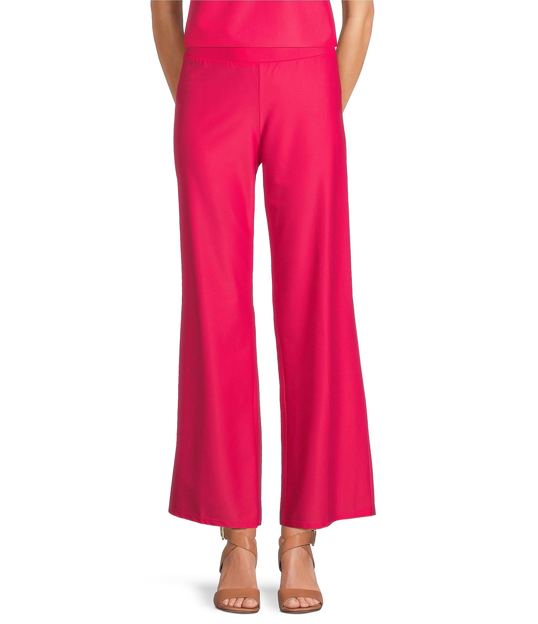 Jude Connally Trixie Jude Cloth Knit Solid Wide-Leg Pull-On ...