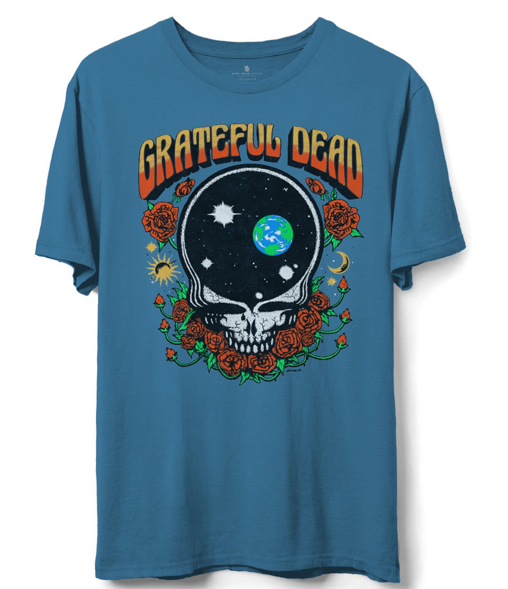 Junk Food Grateful Dead Galaxy Skull Graphic Short Sleeve T-Shirt - M