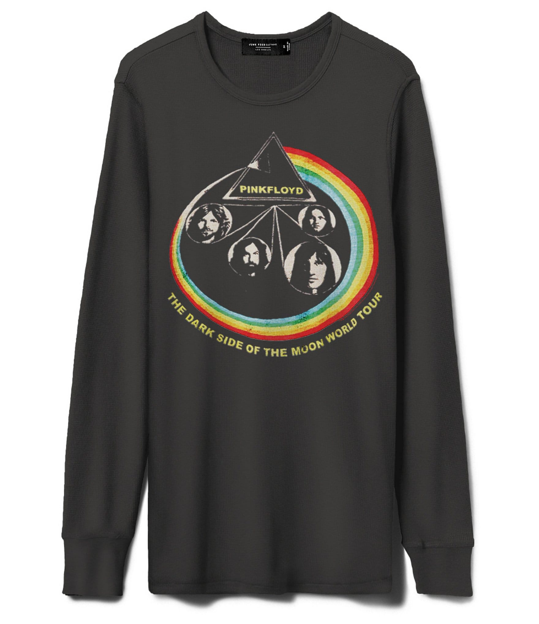 Junk Food Pink Floyd Rainbow Faces Thermal Long Sleeve Graphic T