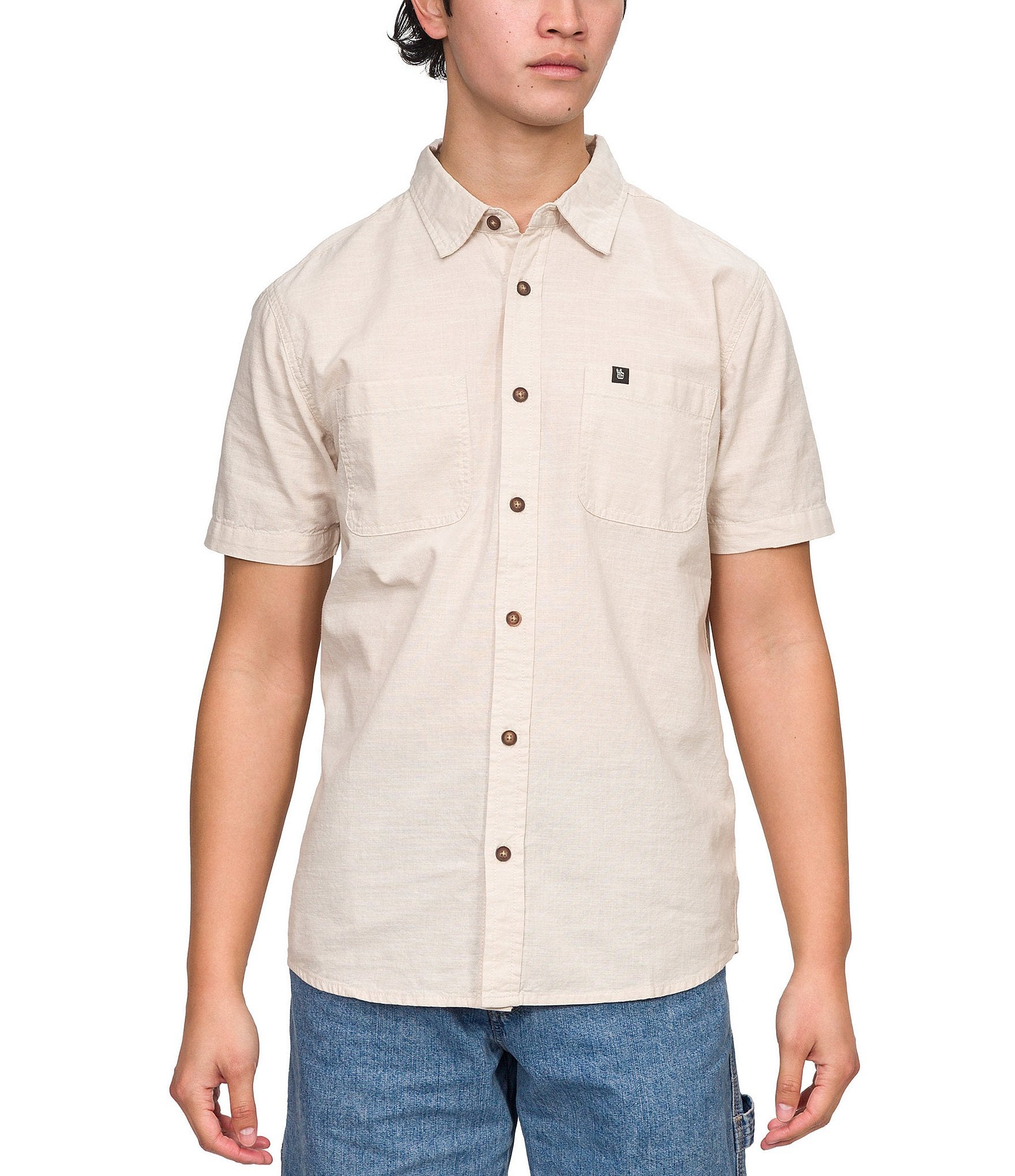 Junk Food Short Sleeve Hughes Woven Shirt