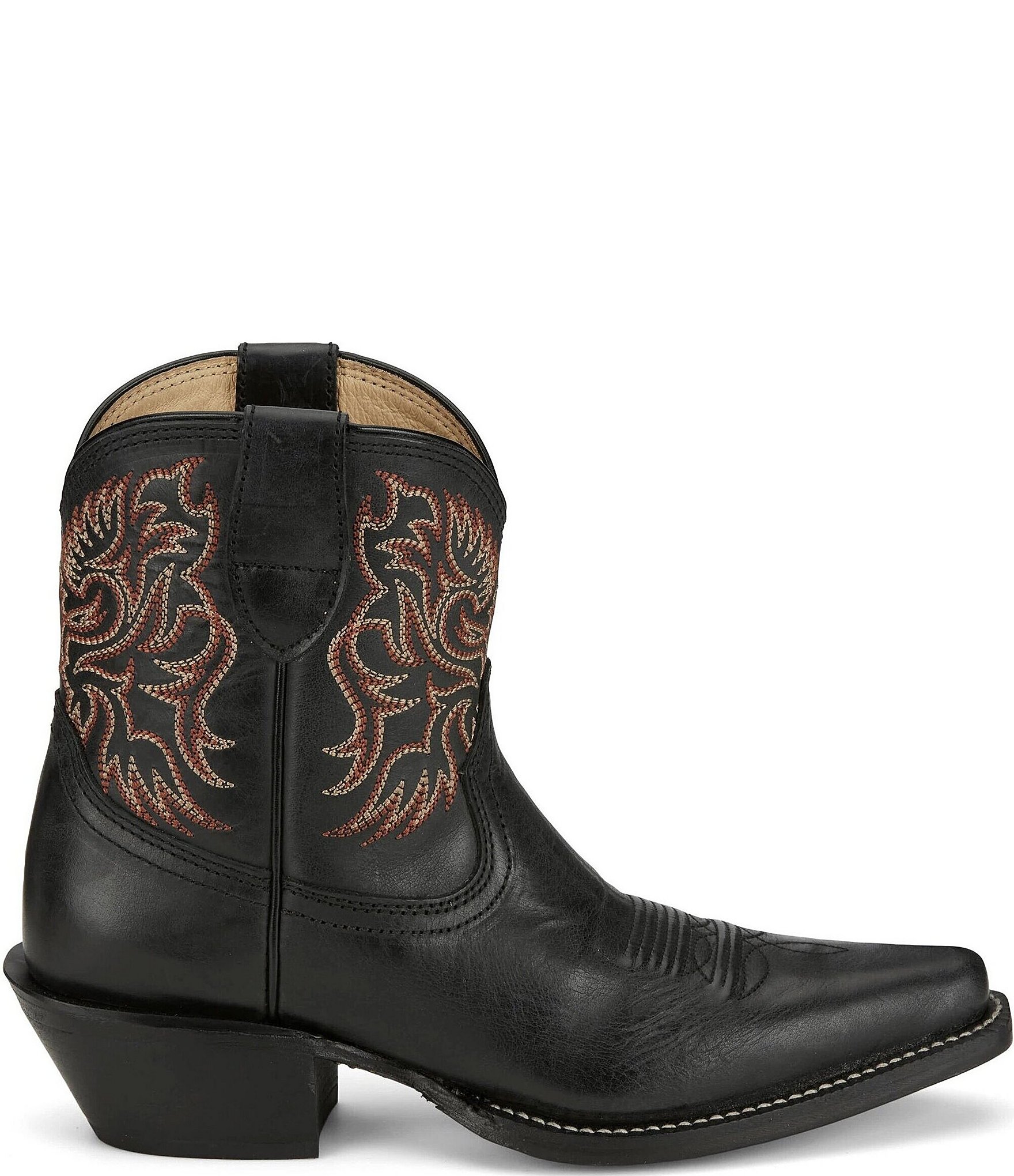 Justin Boots Isabella Leather Western Booties