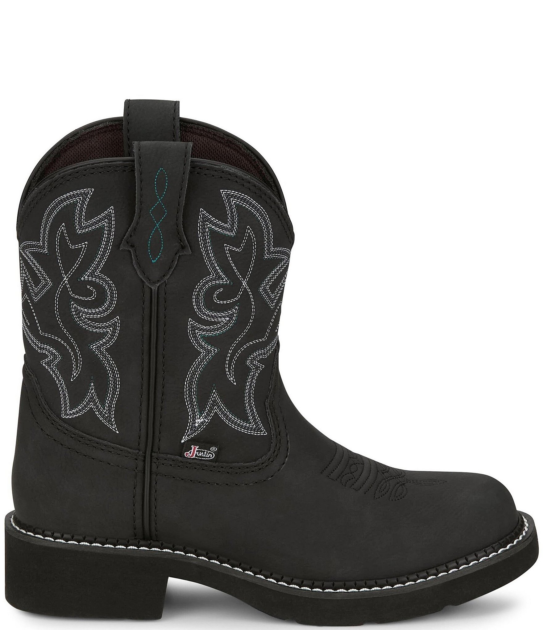 Justin Boots Kay Leather Mid Calf Western Boots