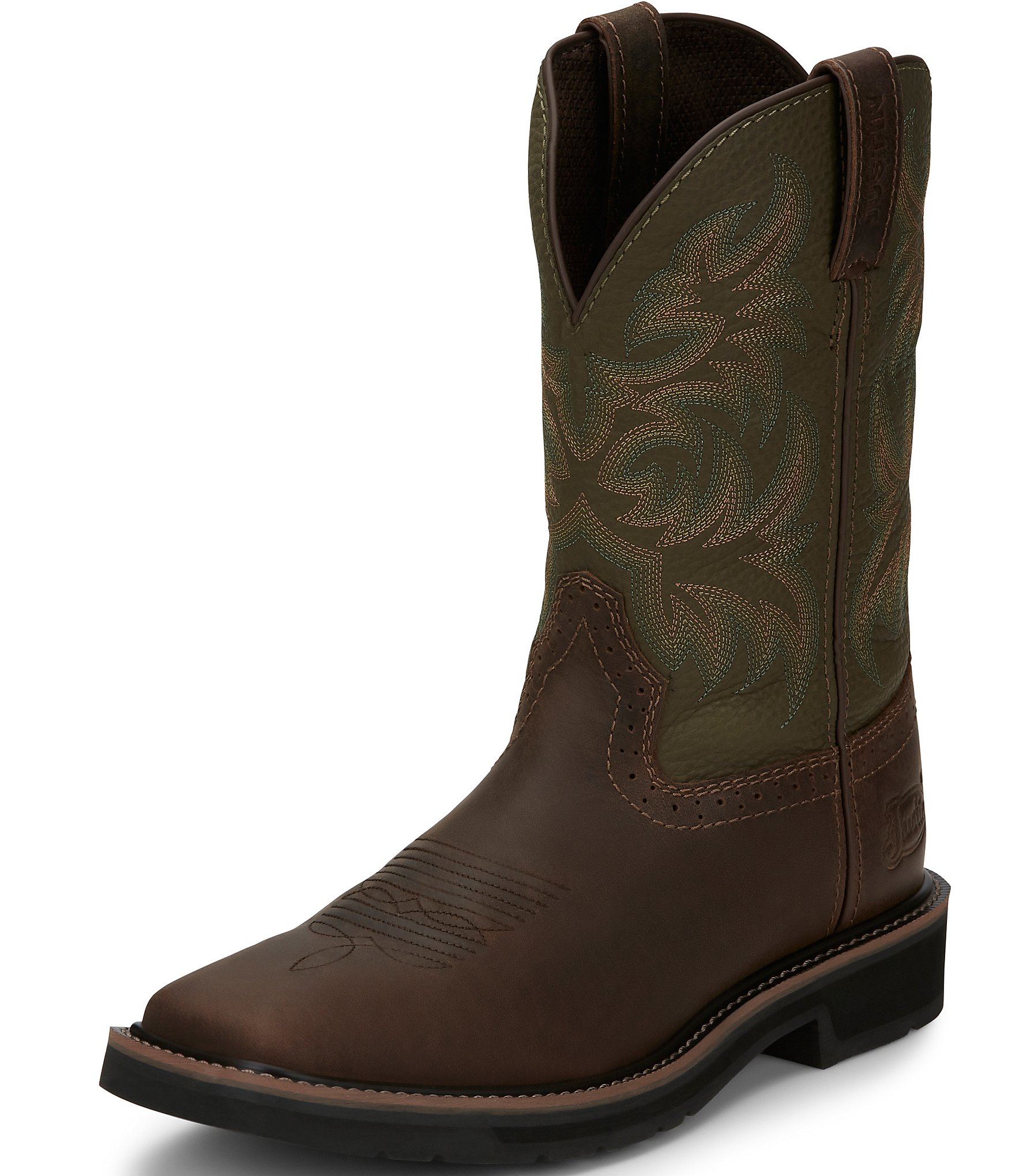 Justin Boots Men's Driller 11#double; Soft Toe Work Boots