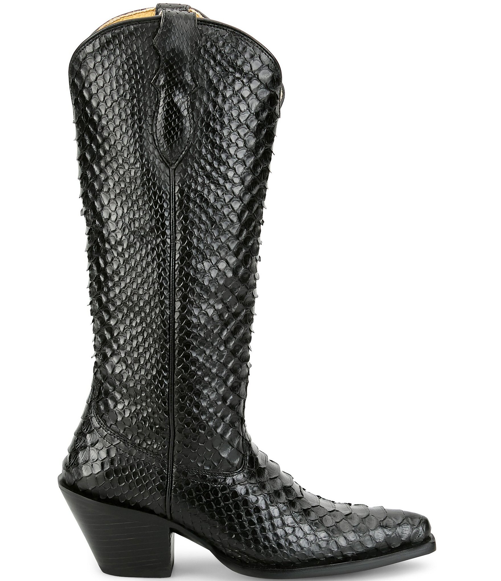 Justin Boots Reba Queen Python Leather Western Boots