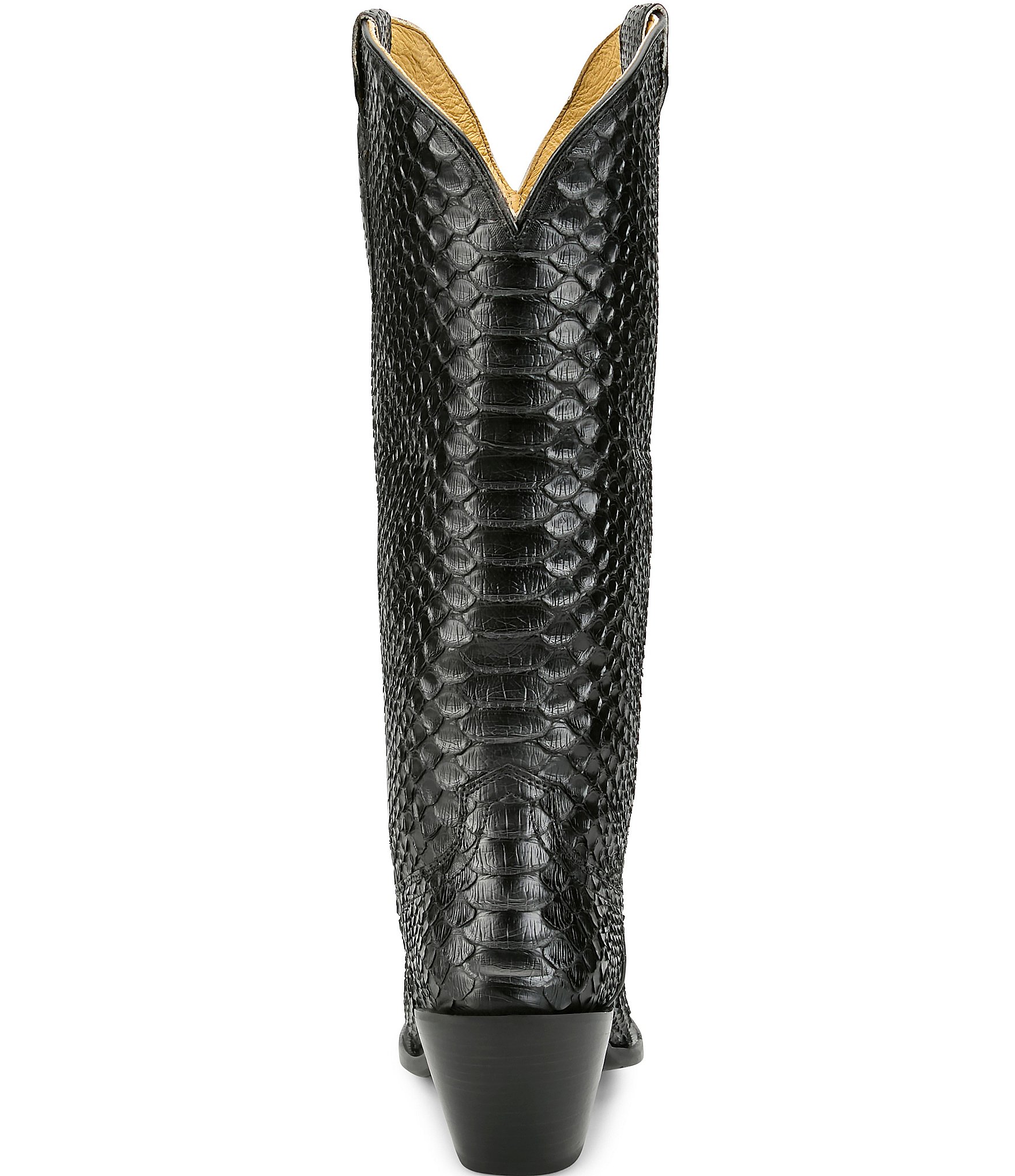 Justin Boots Reba Queen Python Leather Western Boots