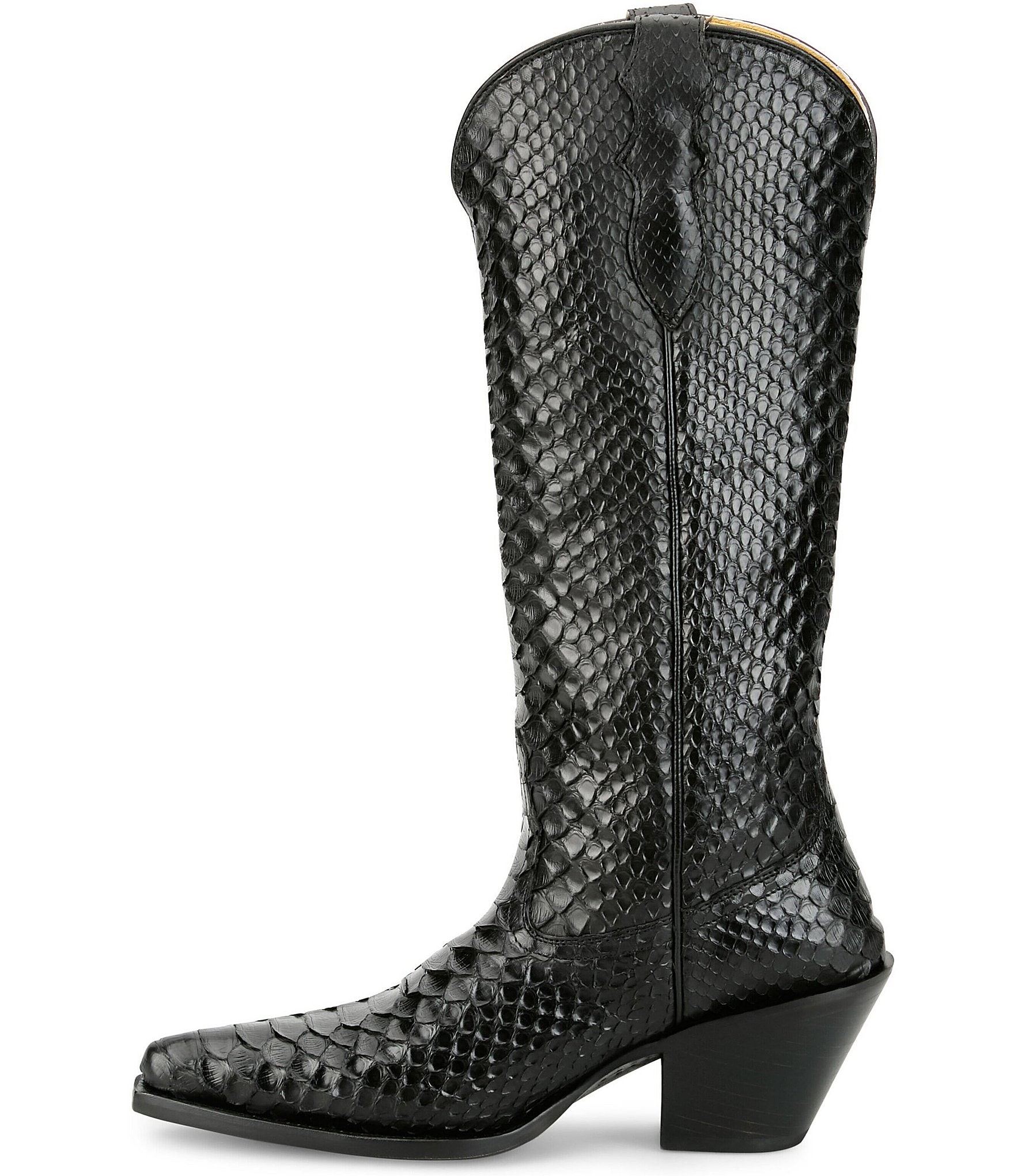 Justin Boots Reba Queen Python Leather Western Boots