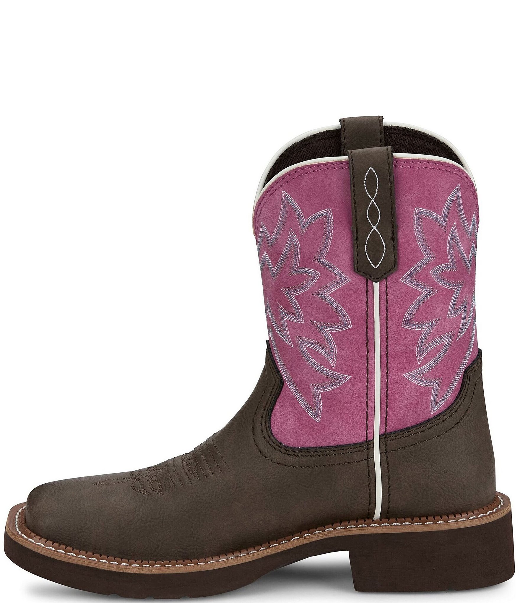 Justin Boots Sunny Leather Mid Calf Western Boots